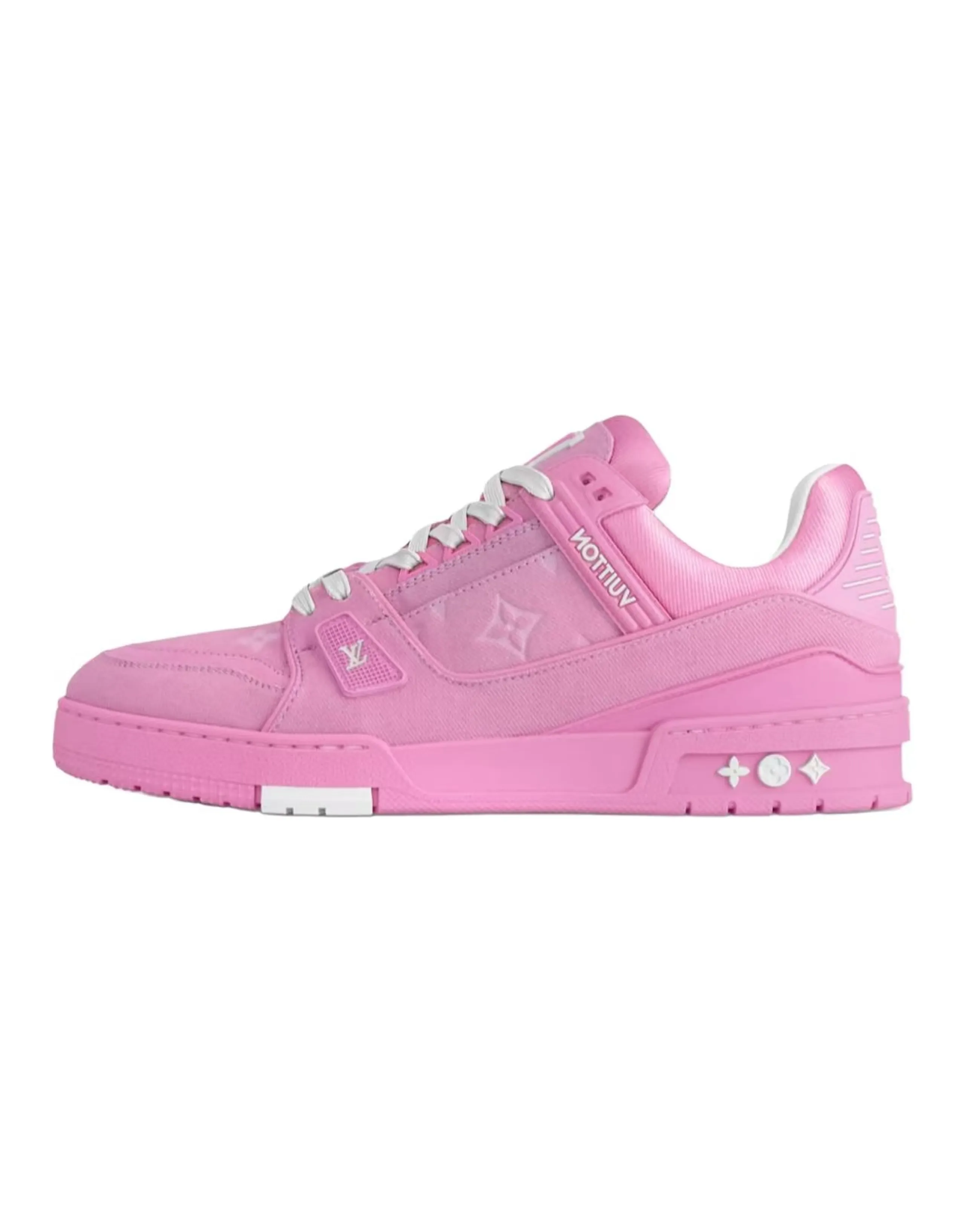 LOUIS VUITTON Trainer Low Top Skateboard Shoes Women's Pink