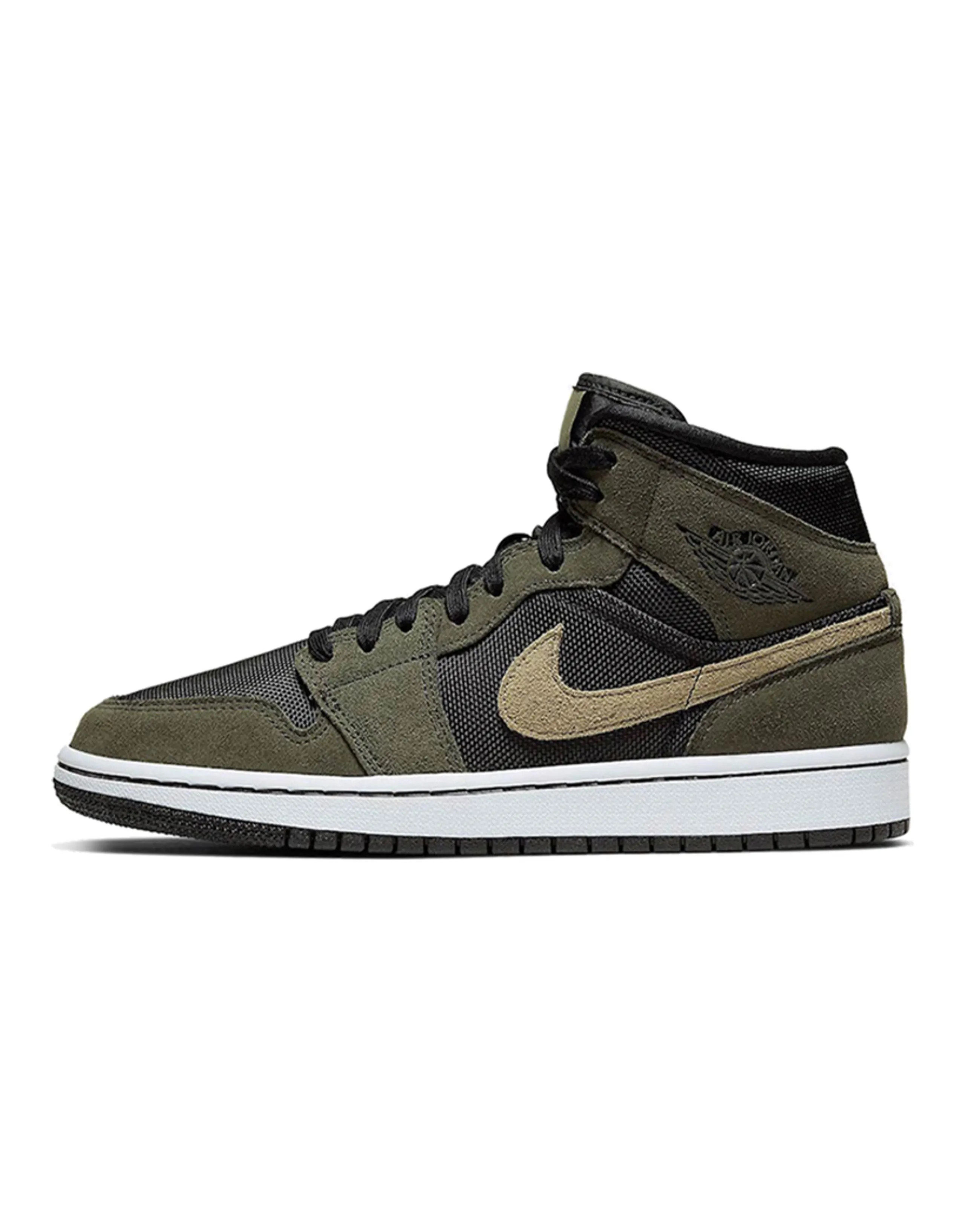 Jordan 1 Mid Military Olive Women's
