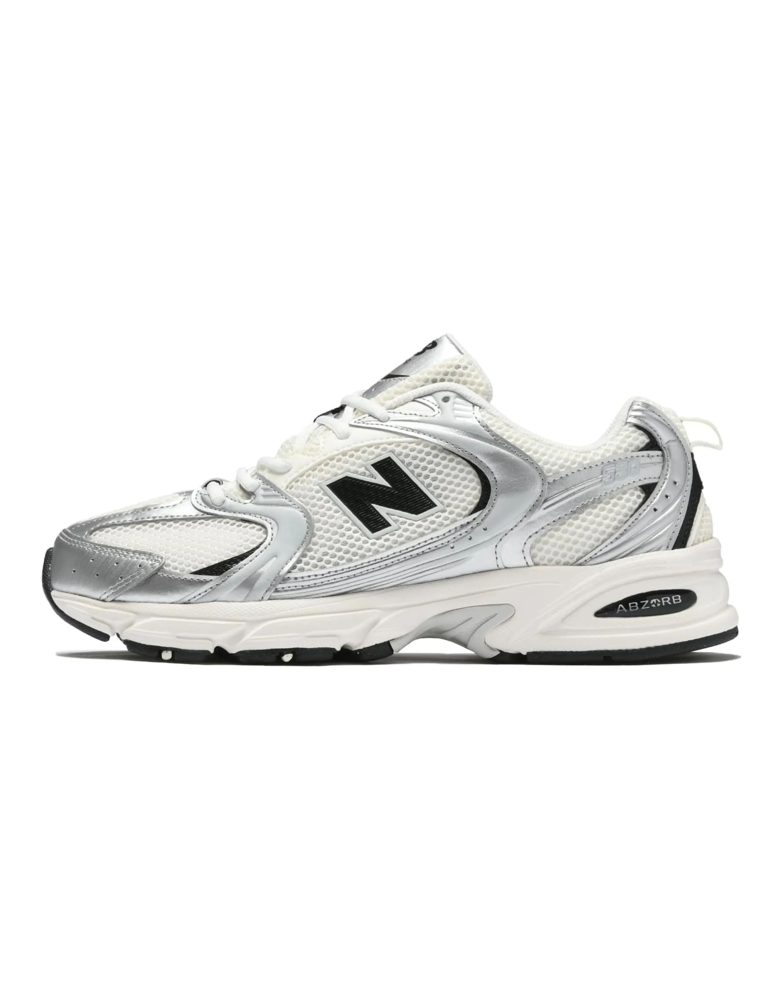 New Balance NB 530 Running Shoes Unisex Low-Top Silver/Black