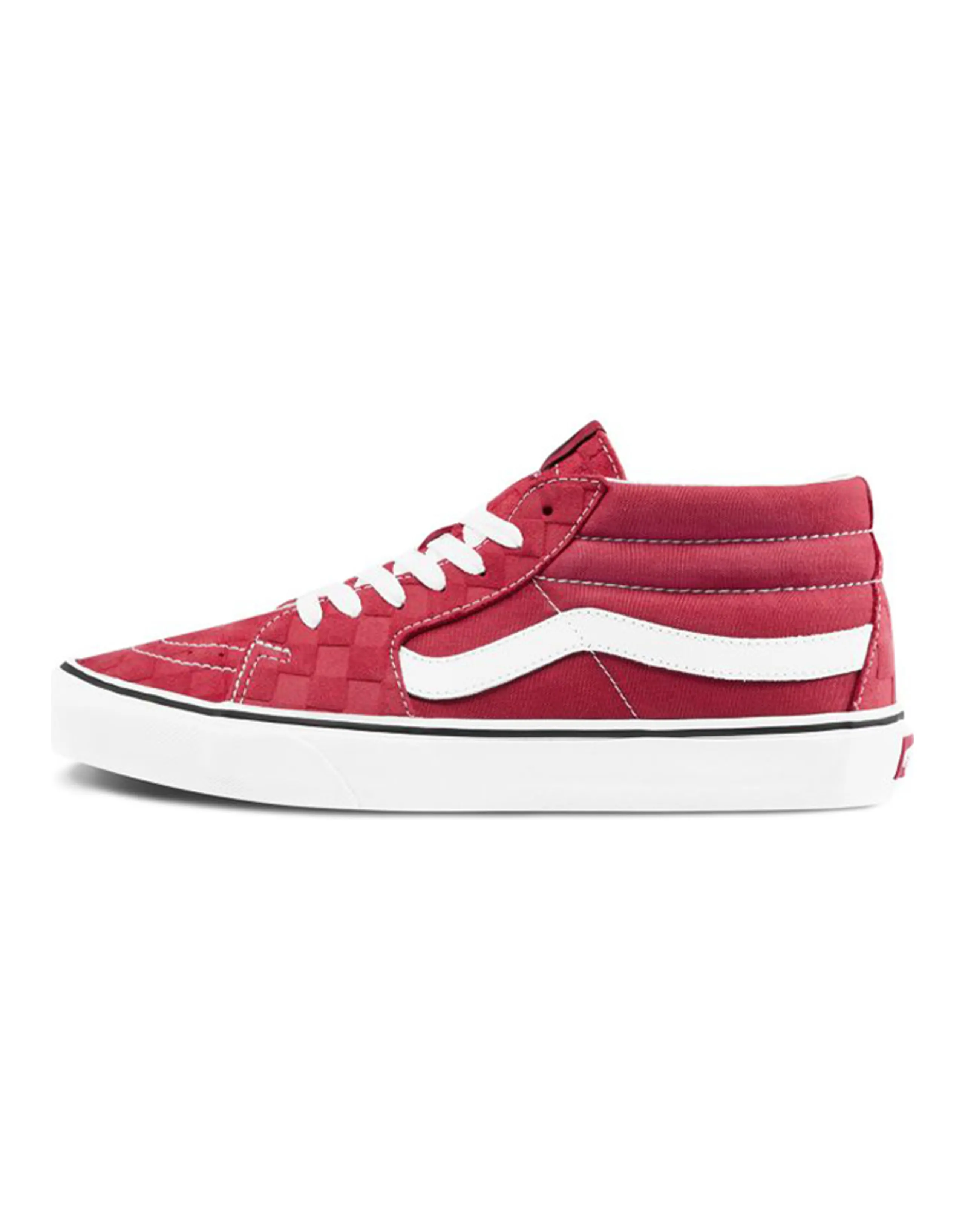 Vans Sk8 Mid Mid Top Skate Shoes Unisex Red