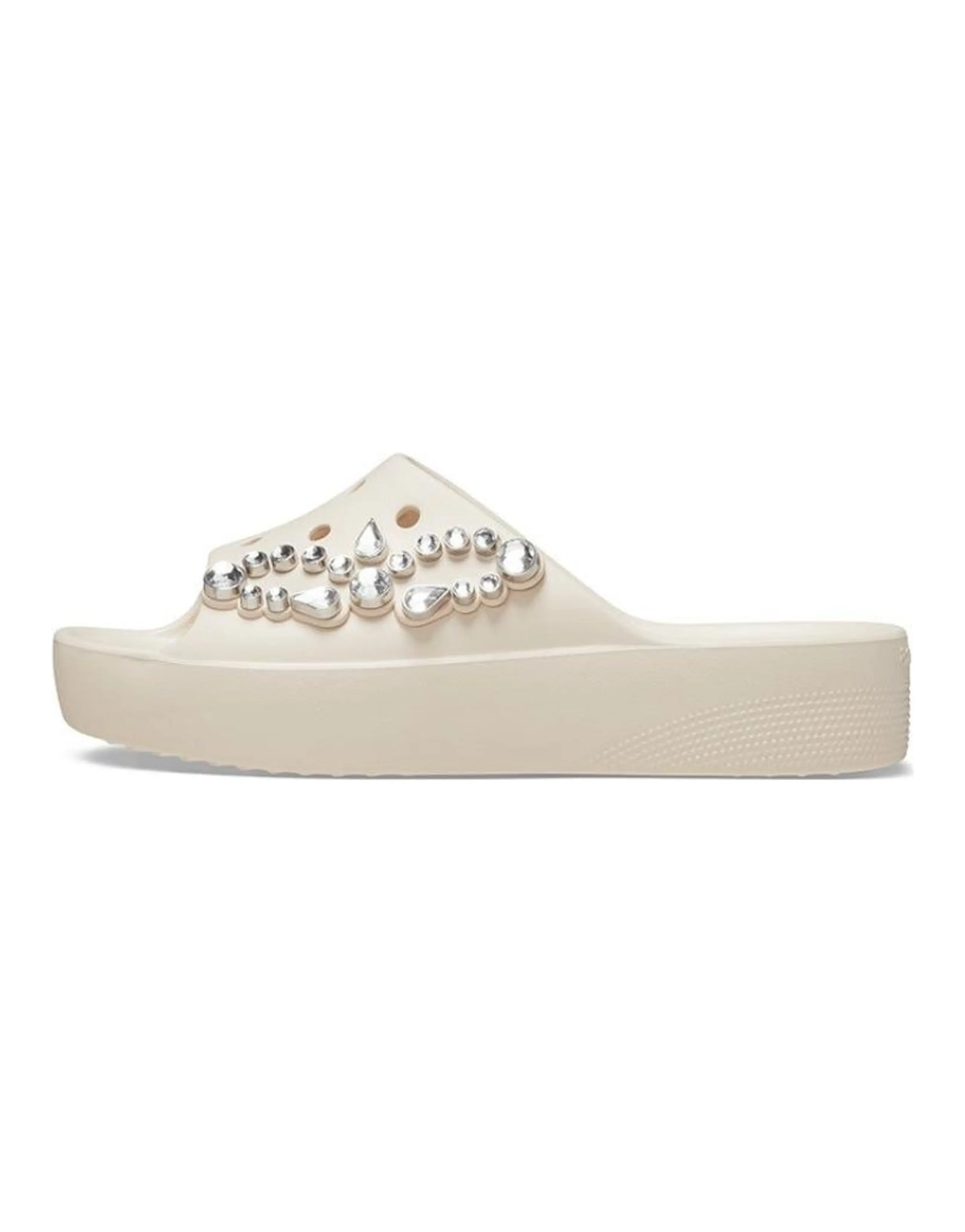 Crocs EVA Slip-Resistant Slide Slippers Women's Beige