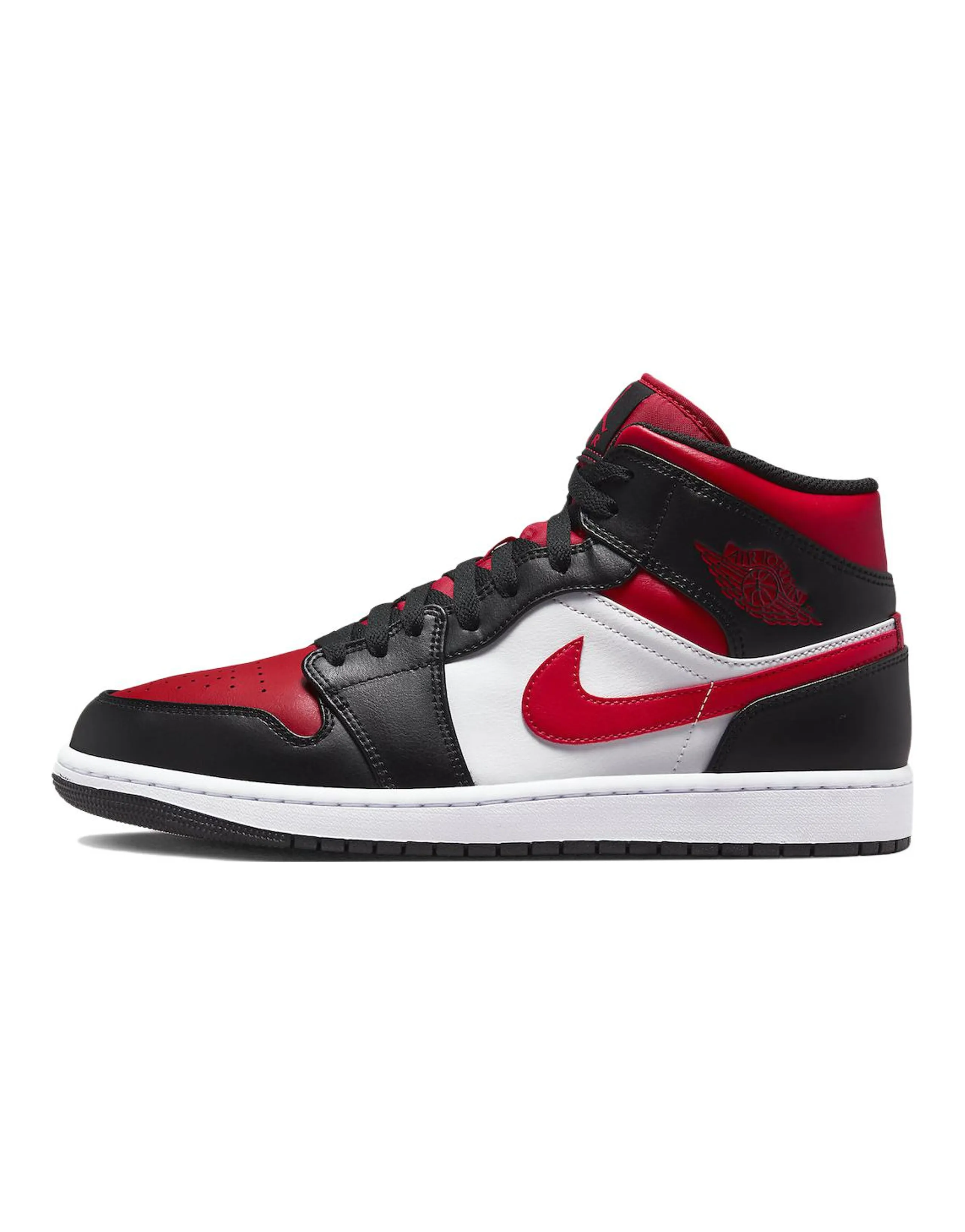 JORDAN 1 Mid White Black Red 2022