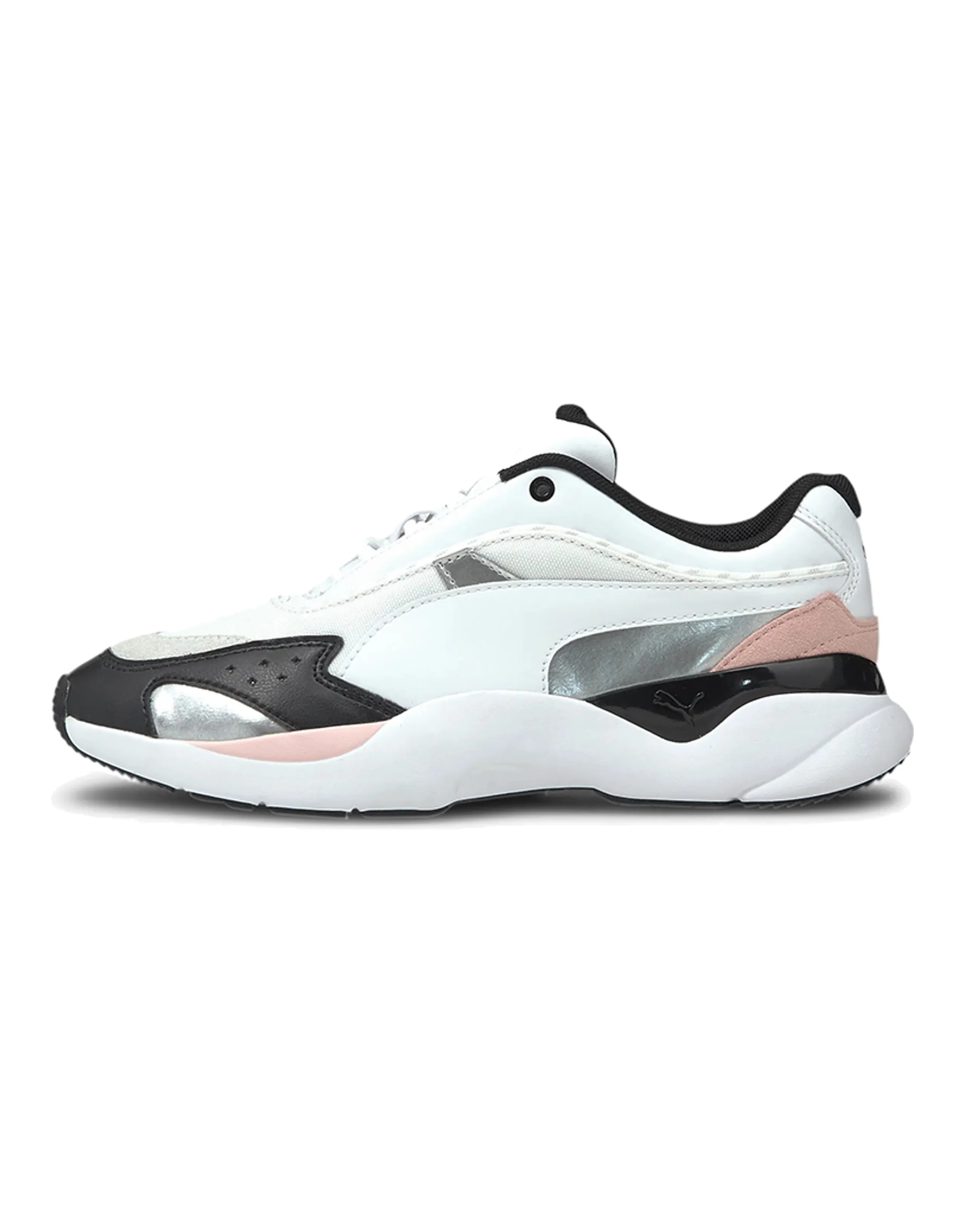 PUMA Lia Fs Low White/Black/Silver Women's