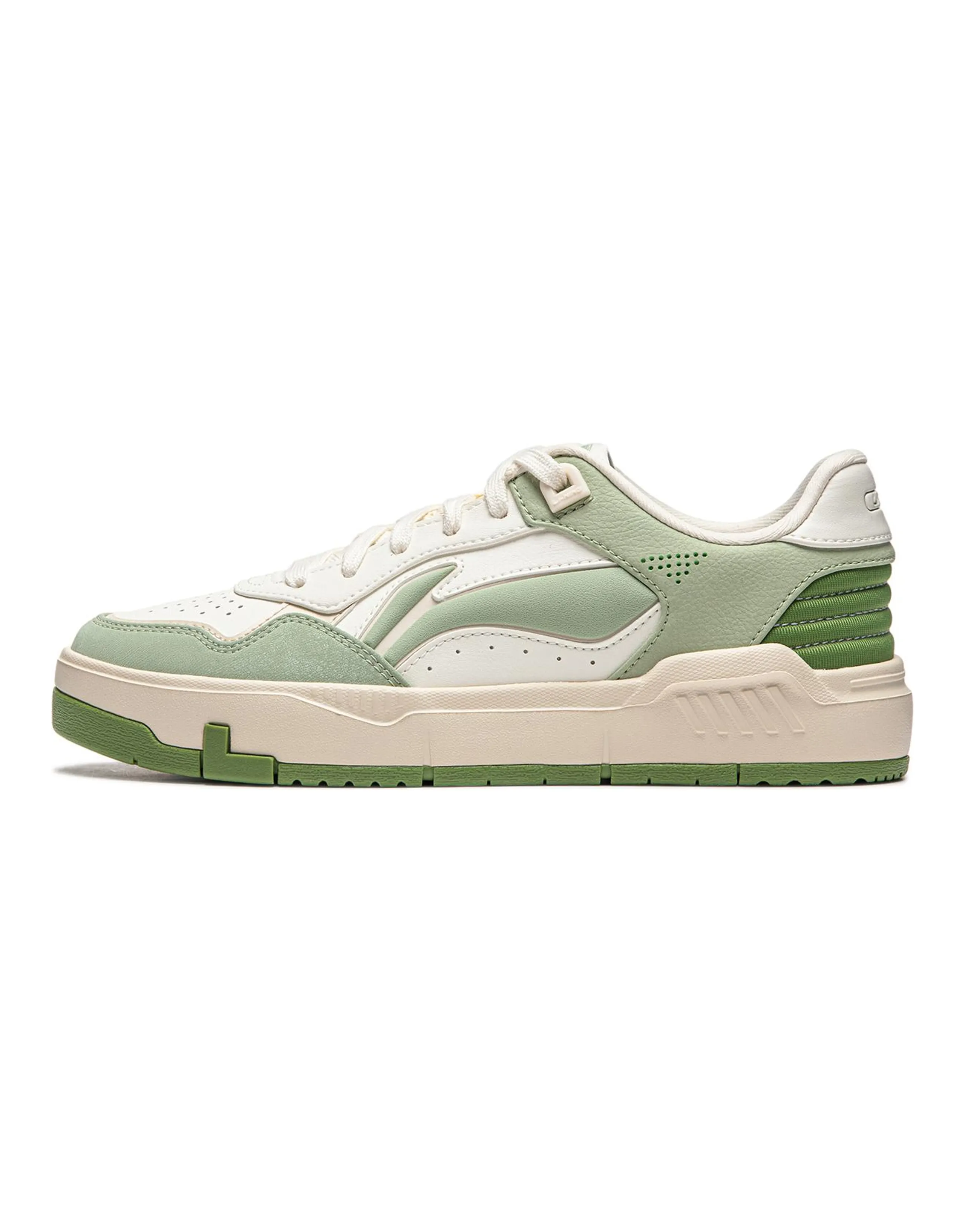 LiNing Common 80s Anti-Slip Wear-Resistant Low-Top Skateboard Shoes Women's Light Green
