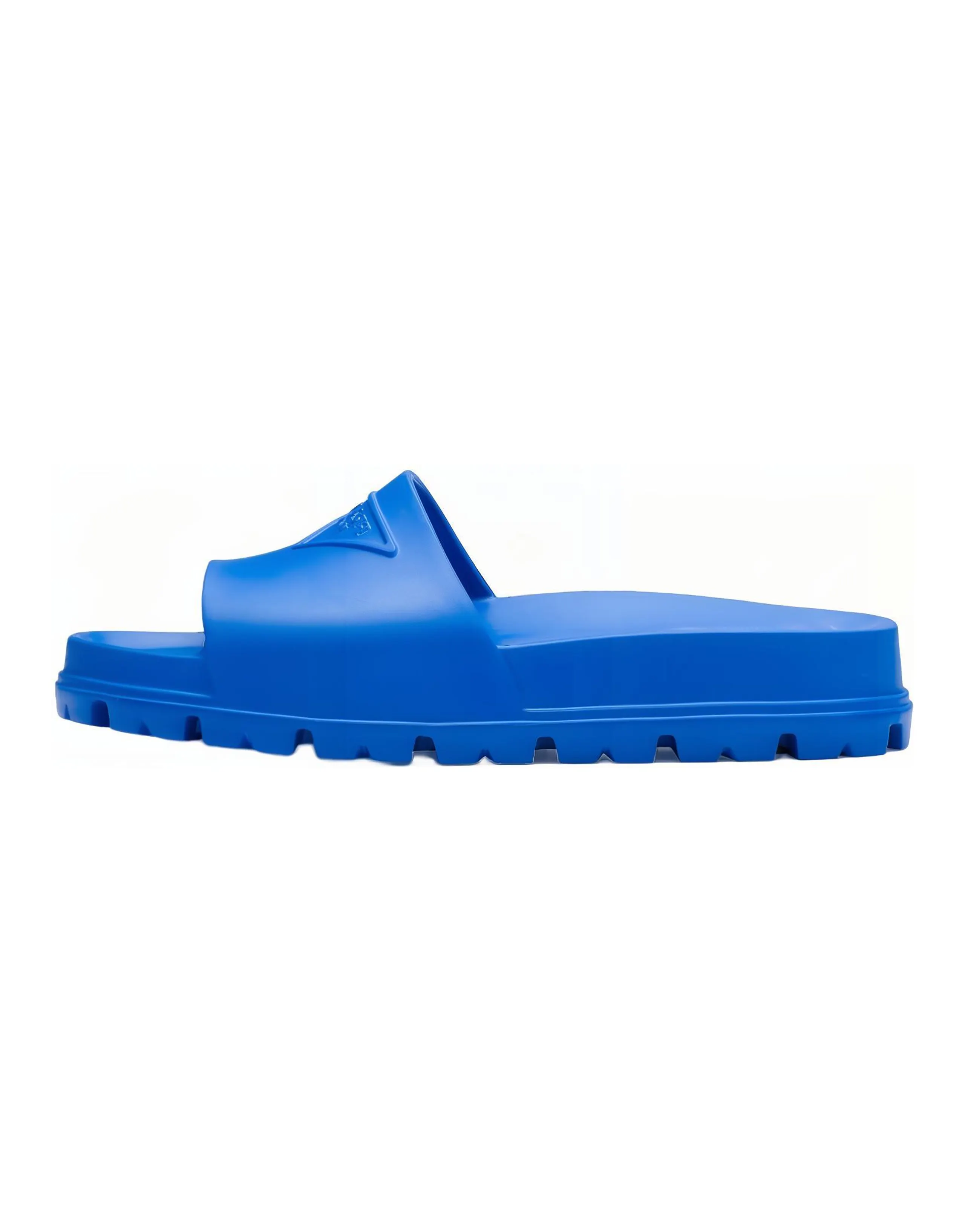 PRADA Rubber Slides Light Blue