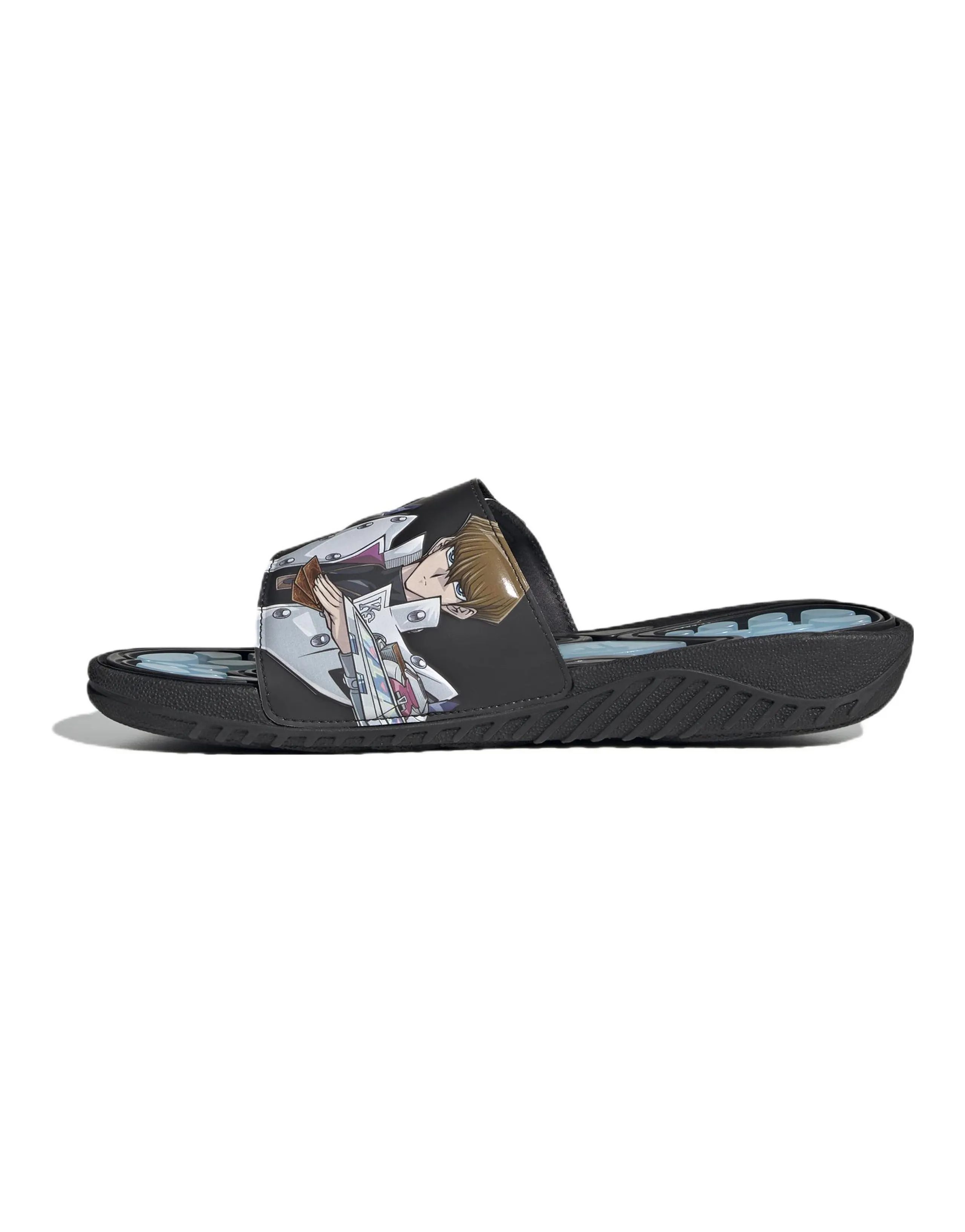 Adidas Originals Reptossage Hook And Loop Slides Yu Gi Oh! Blue Eyes White Dragon