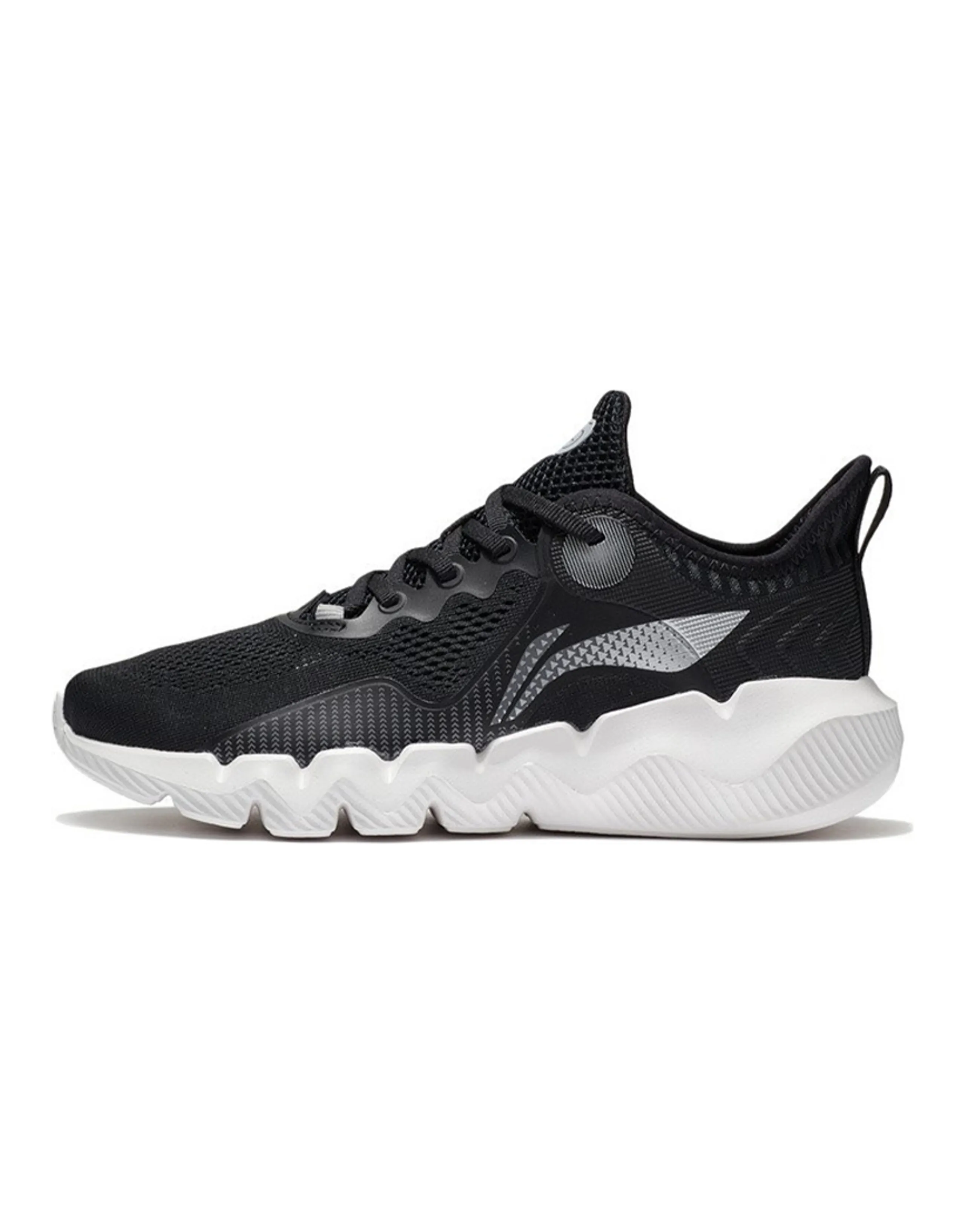 LiNing Fabric Soft Trendy Shock-Absorbing Anti-Slip Low-Top Casual Shoes Women's Black