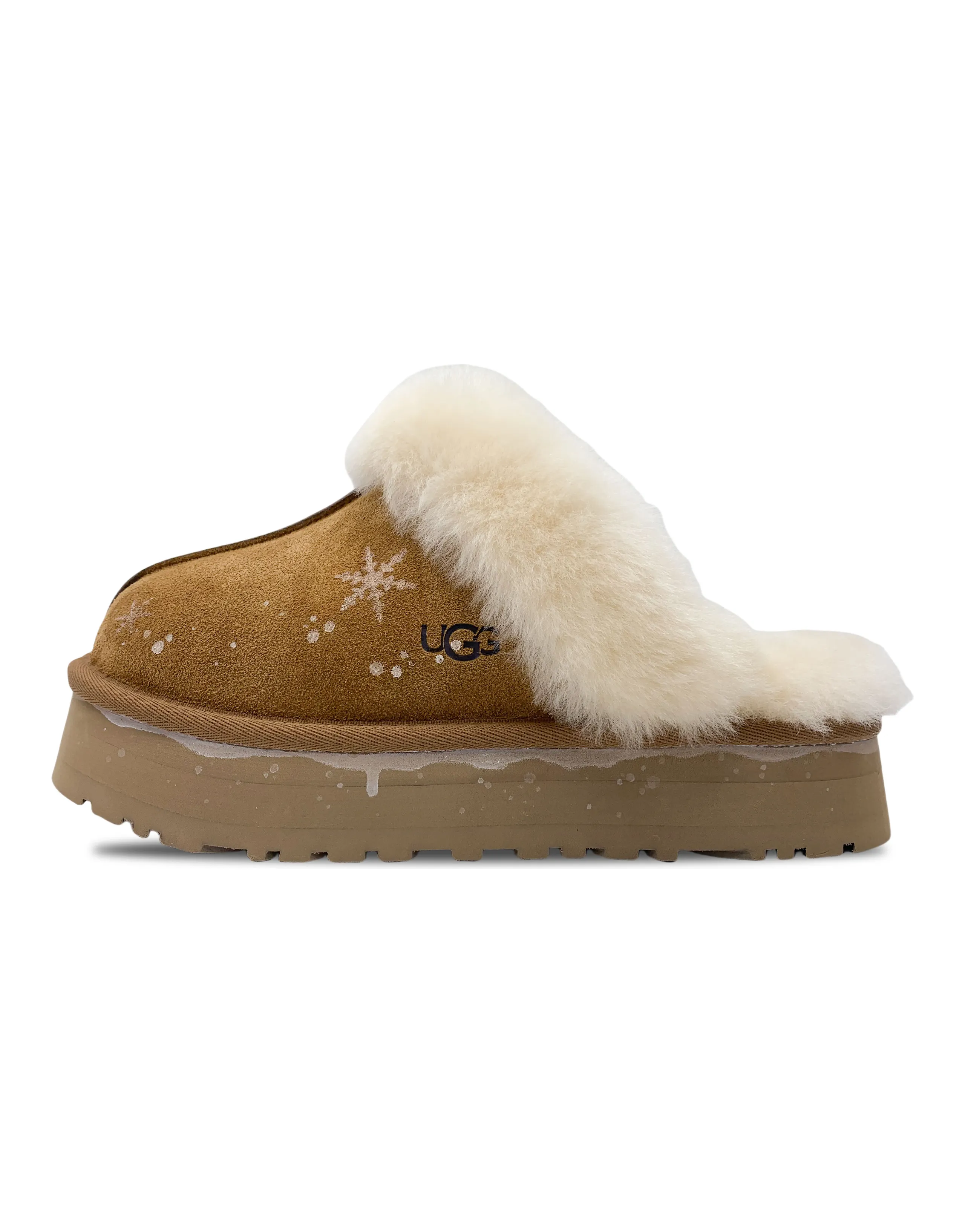 UGG Slip-Resistant Wrap-toe Slippers Women's Chestnut Brown