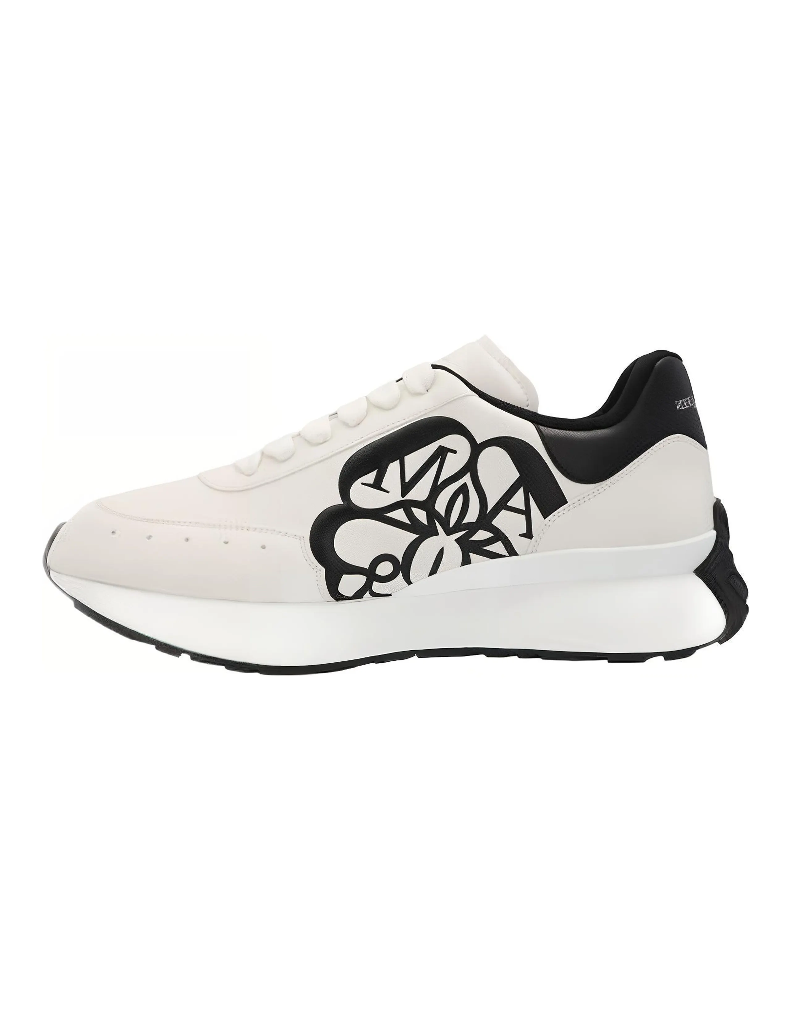Alexander McQueen Sprint Runner White Black Crest