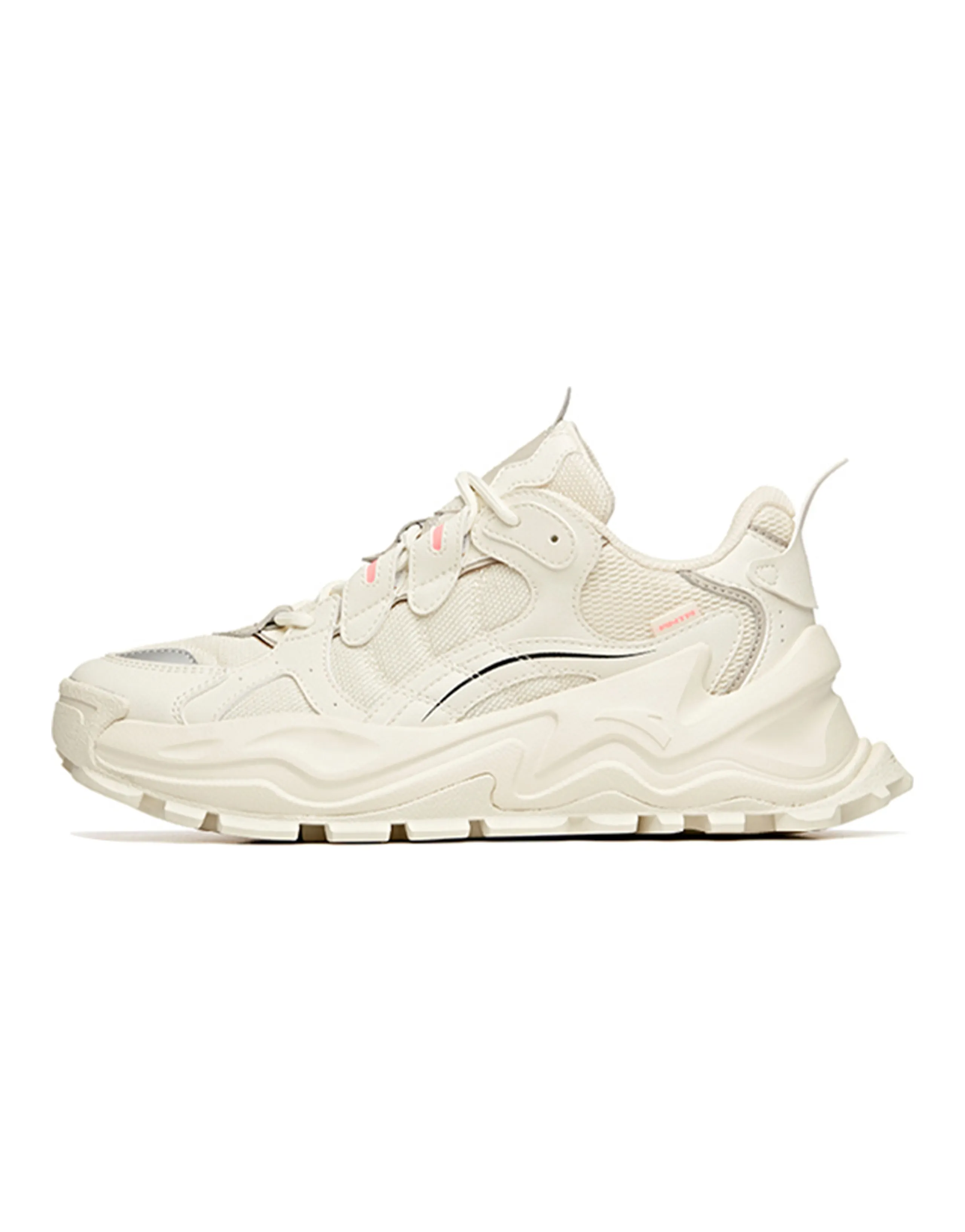 ANTA Hot Chunky Sneakers Women's Low-Top Light Beige White