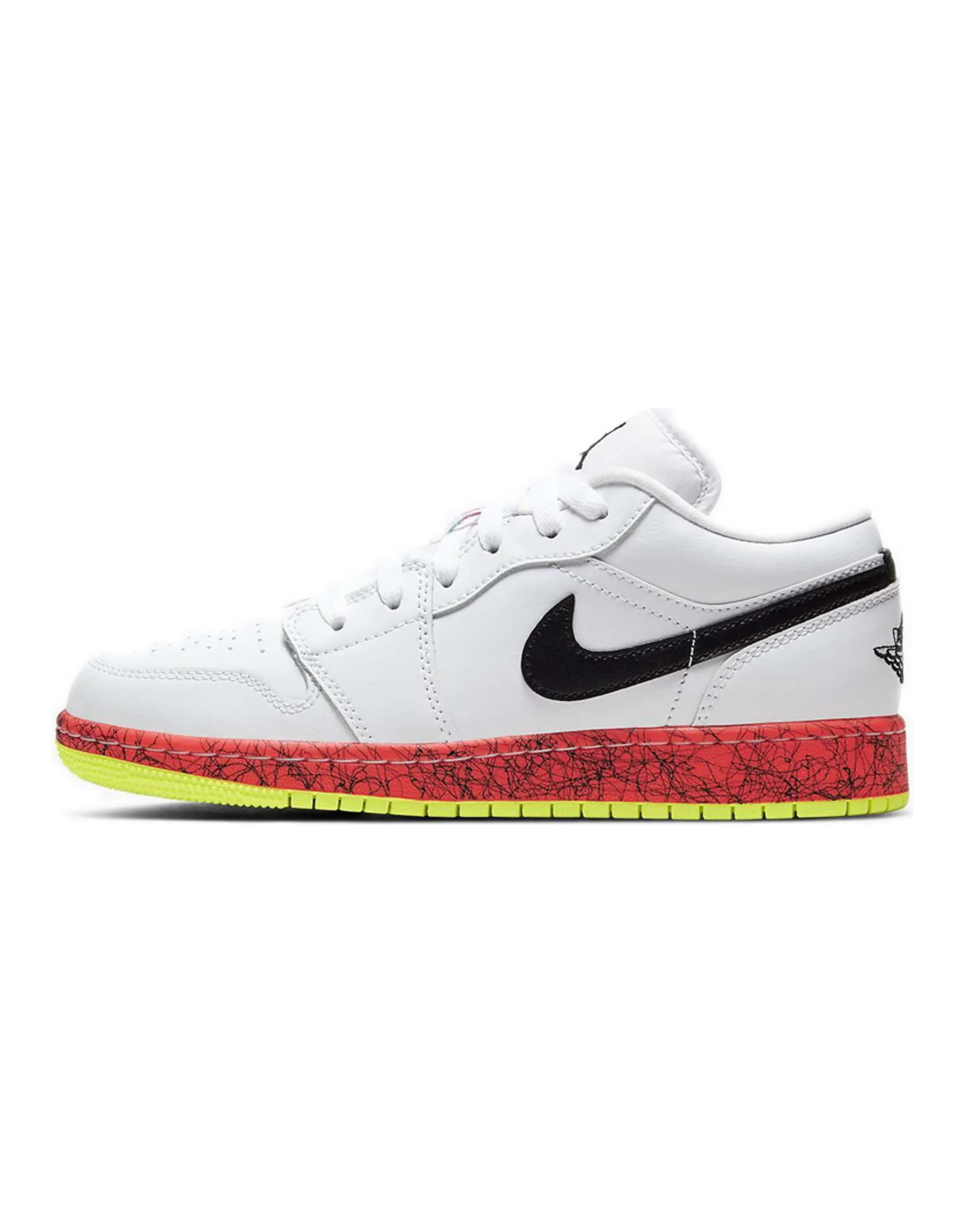 Jordan 1 Low Multi-Color Midsoles White GS
