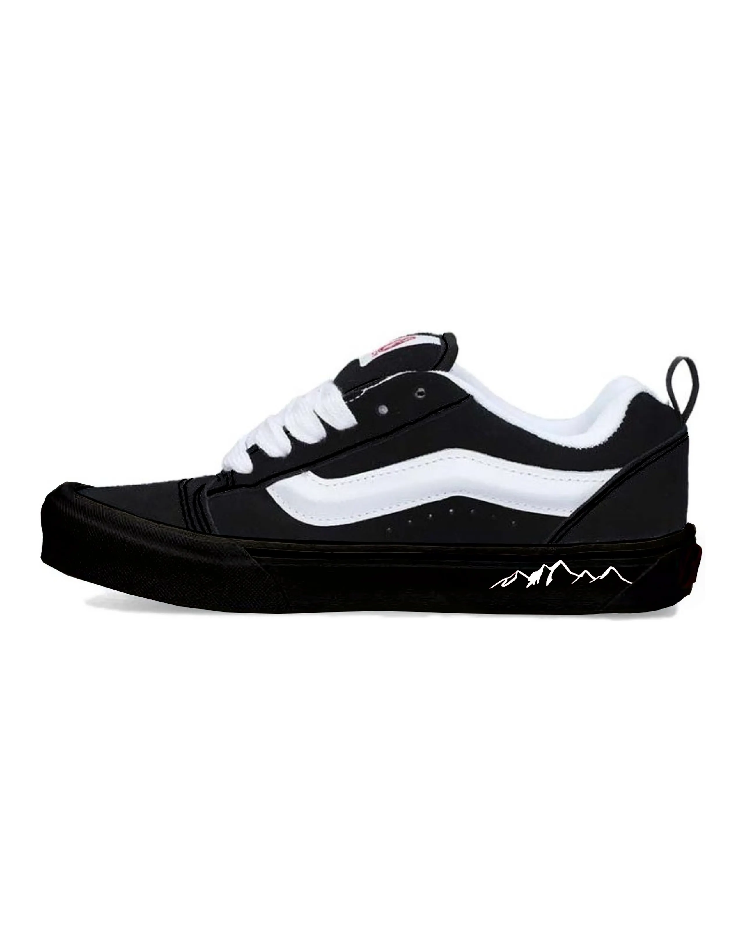 Vans Knu Skool Abrasion Resistant Low Top Skateboard Shoes Unisex Black