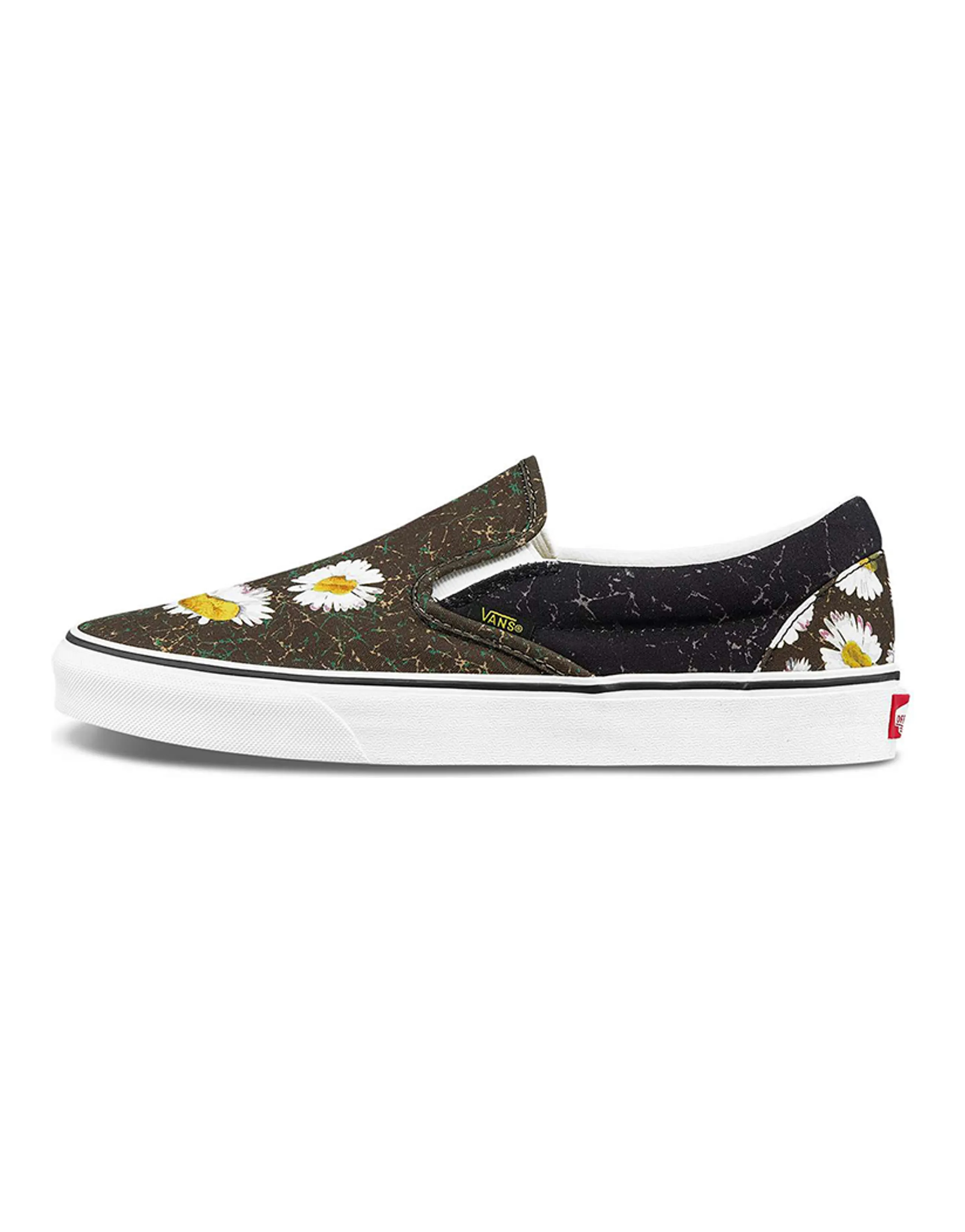 Vans Slip On Low Top Canvas Shoes Black/Green