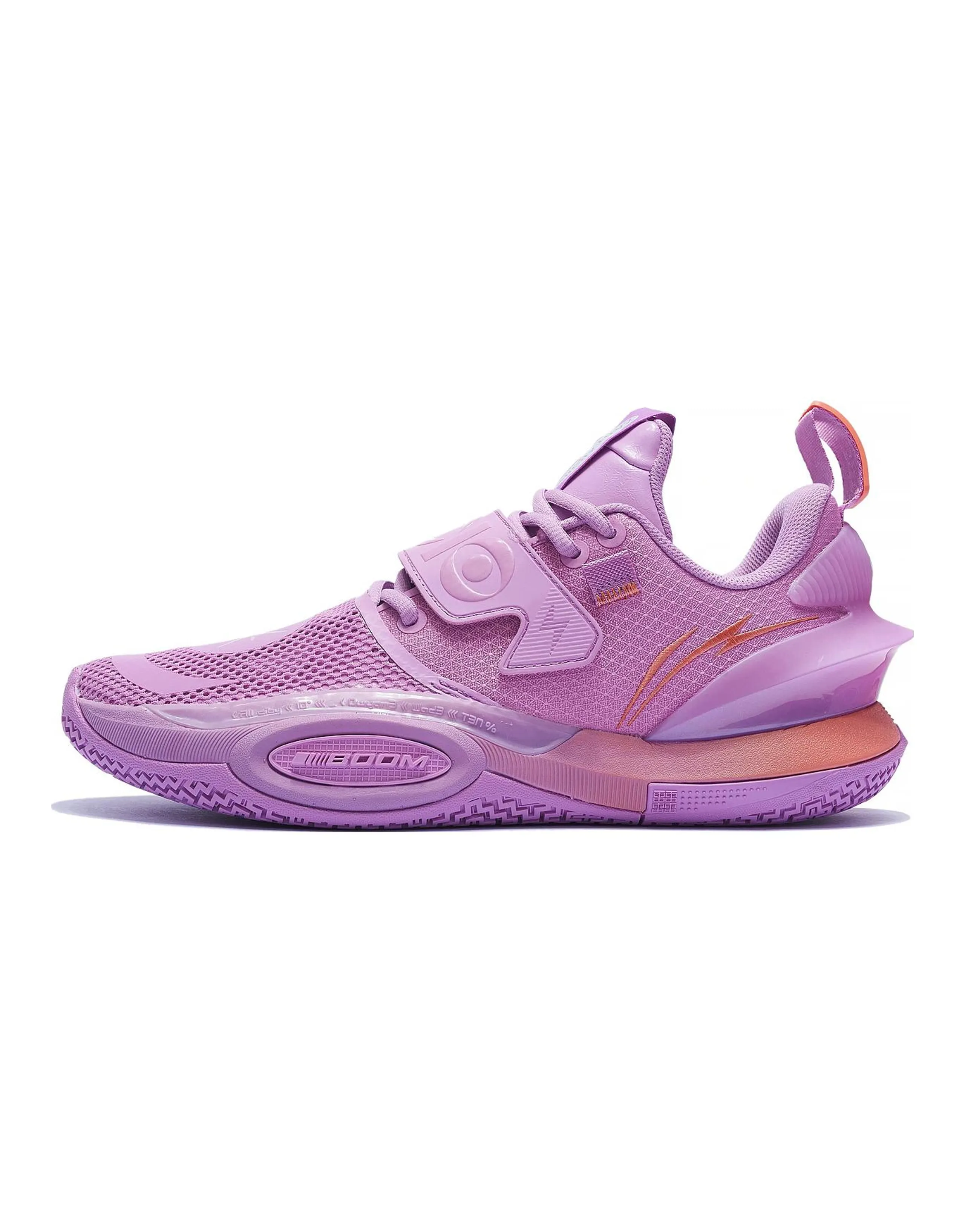 LiNing All City 10 V2 ' Lavender ' Cushioned Slip-Resistant Lightweight Rebound Low-Top Basketball Shoes Purple