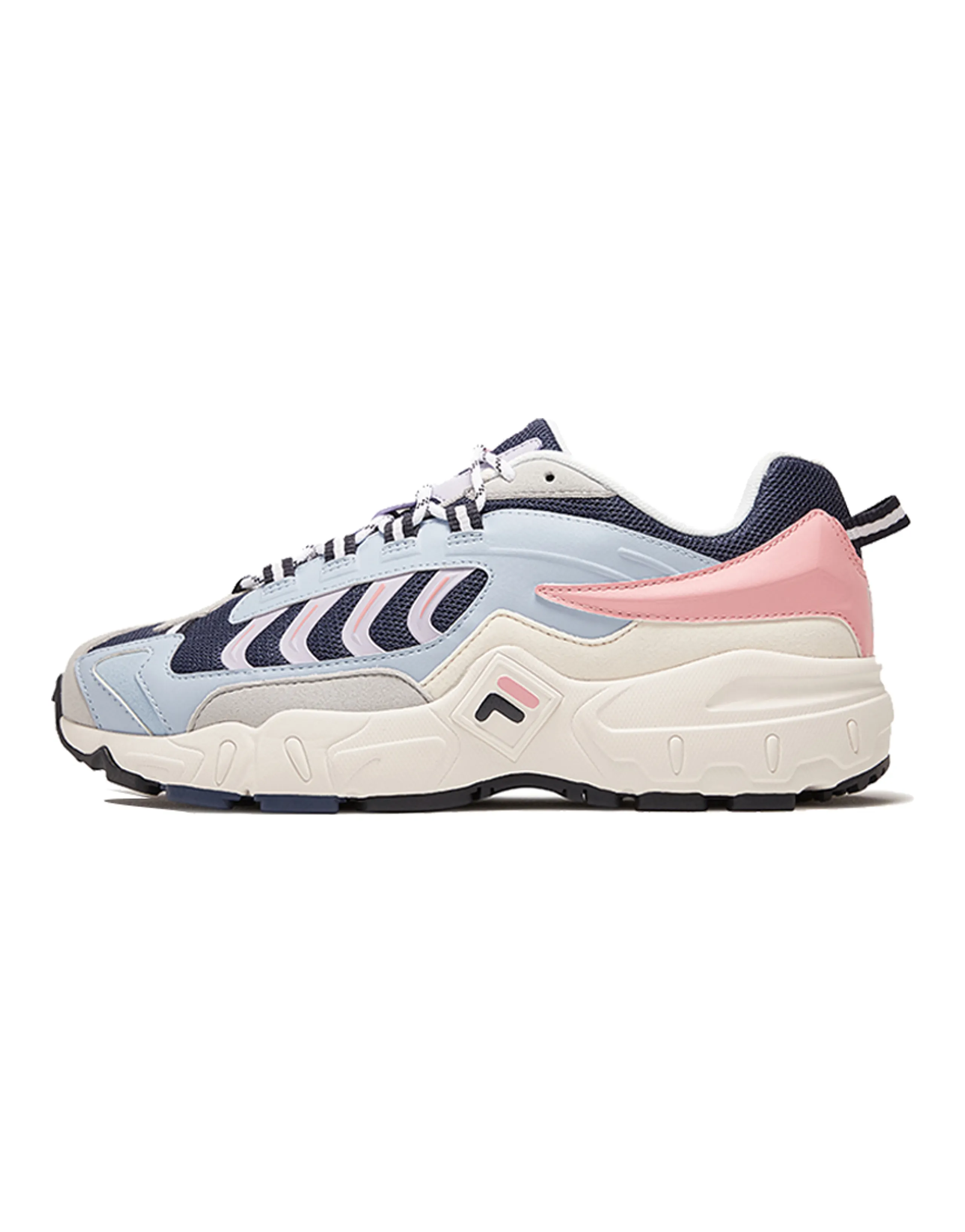 FILA Predator 1 Fabric Slip-Resistant Breathable Low-Top Casual Shoes Women's Blue Pink