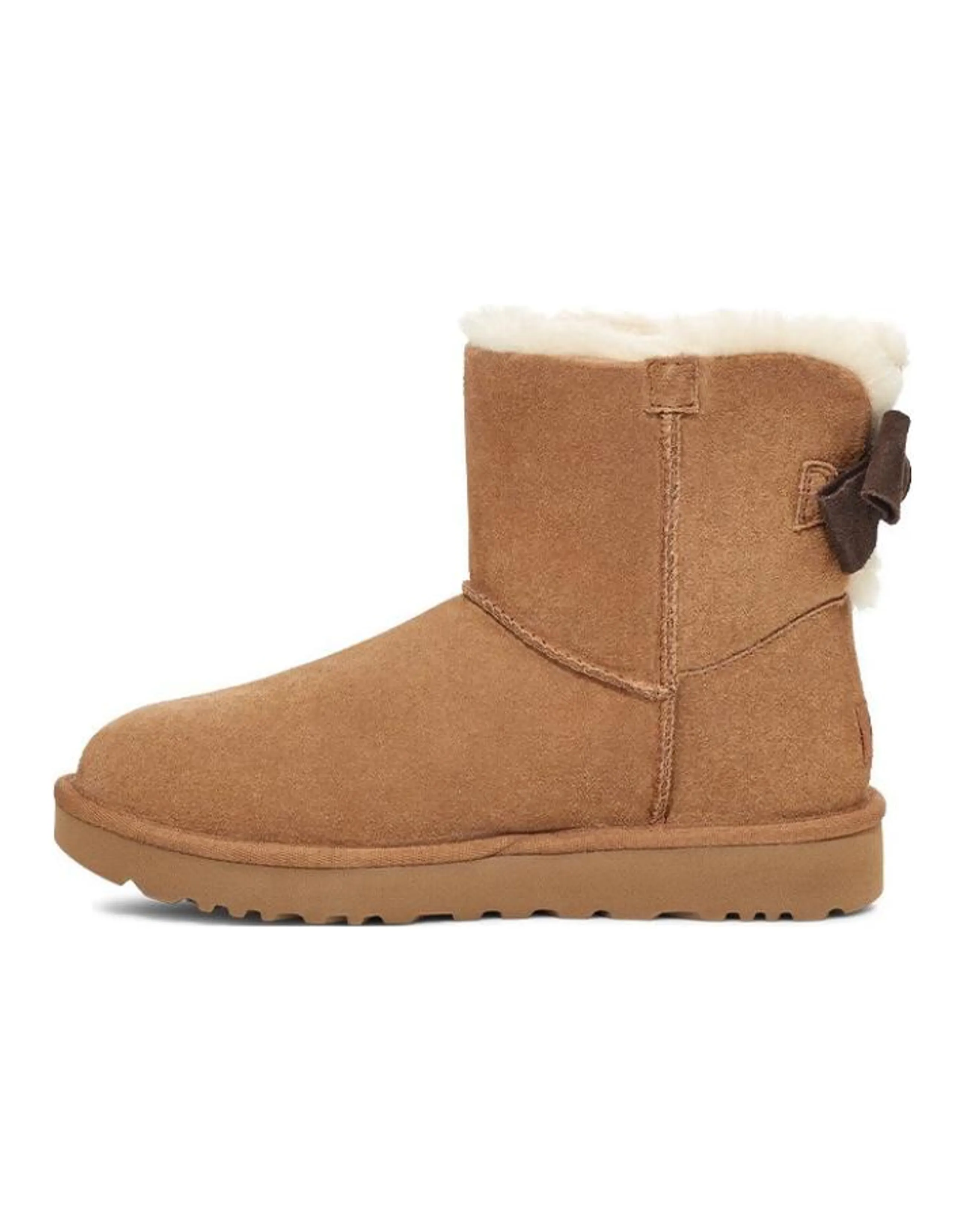 UGG Mini Bailey Suede Bow For 'Chestnut' Women's
