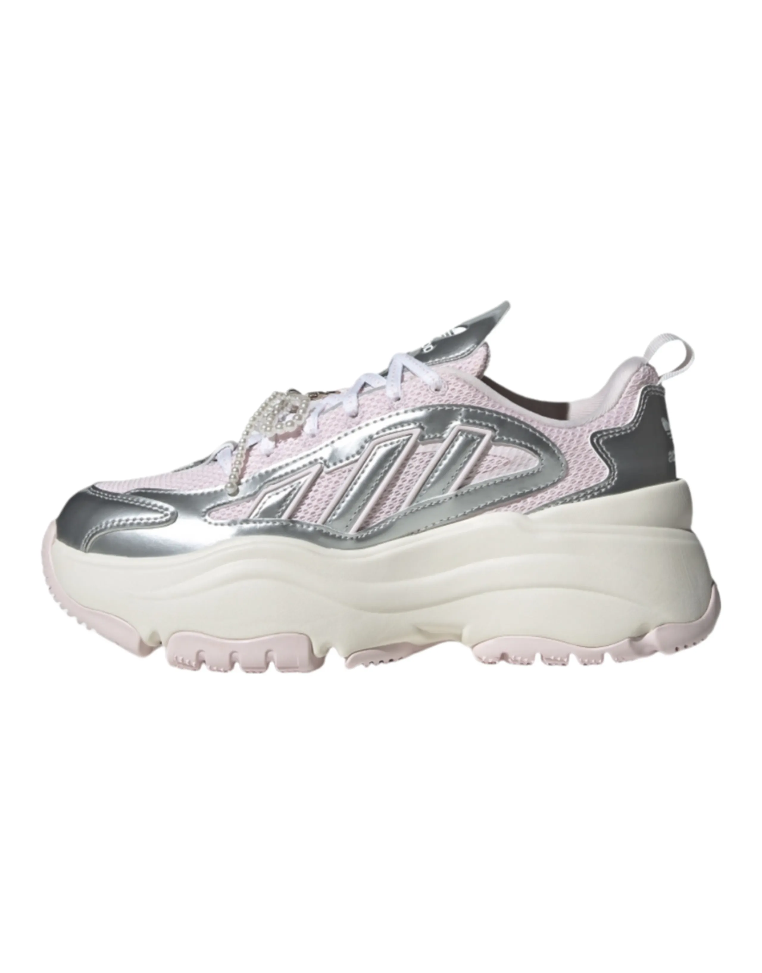 Adidas Originals OZGAIA Slip Resistant Height Increasing Low Top Chunky Sneakers Women's Pink