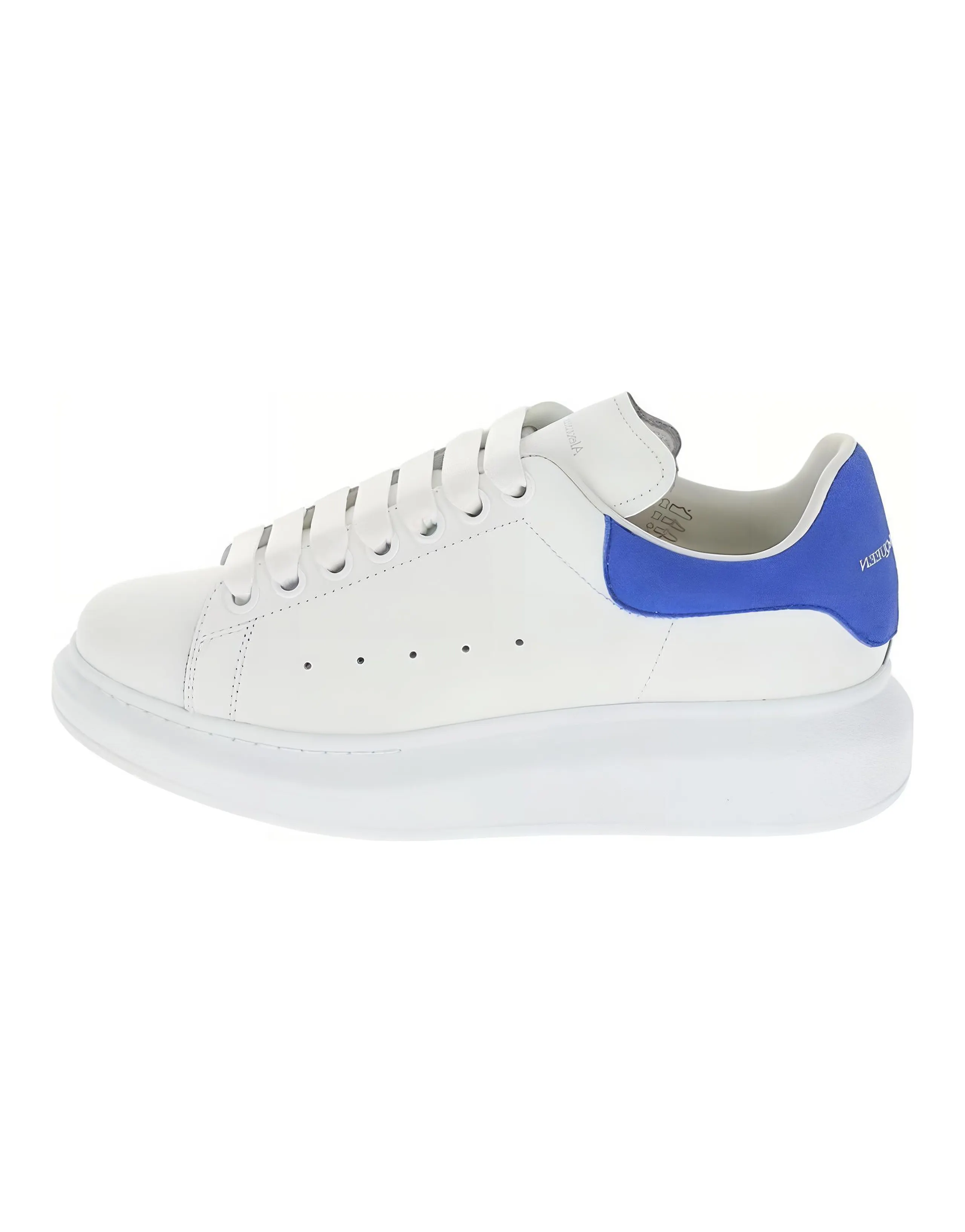 Alexander McQueen Oversized White Electric Blue Women's