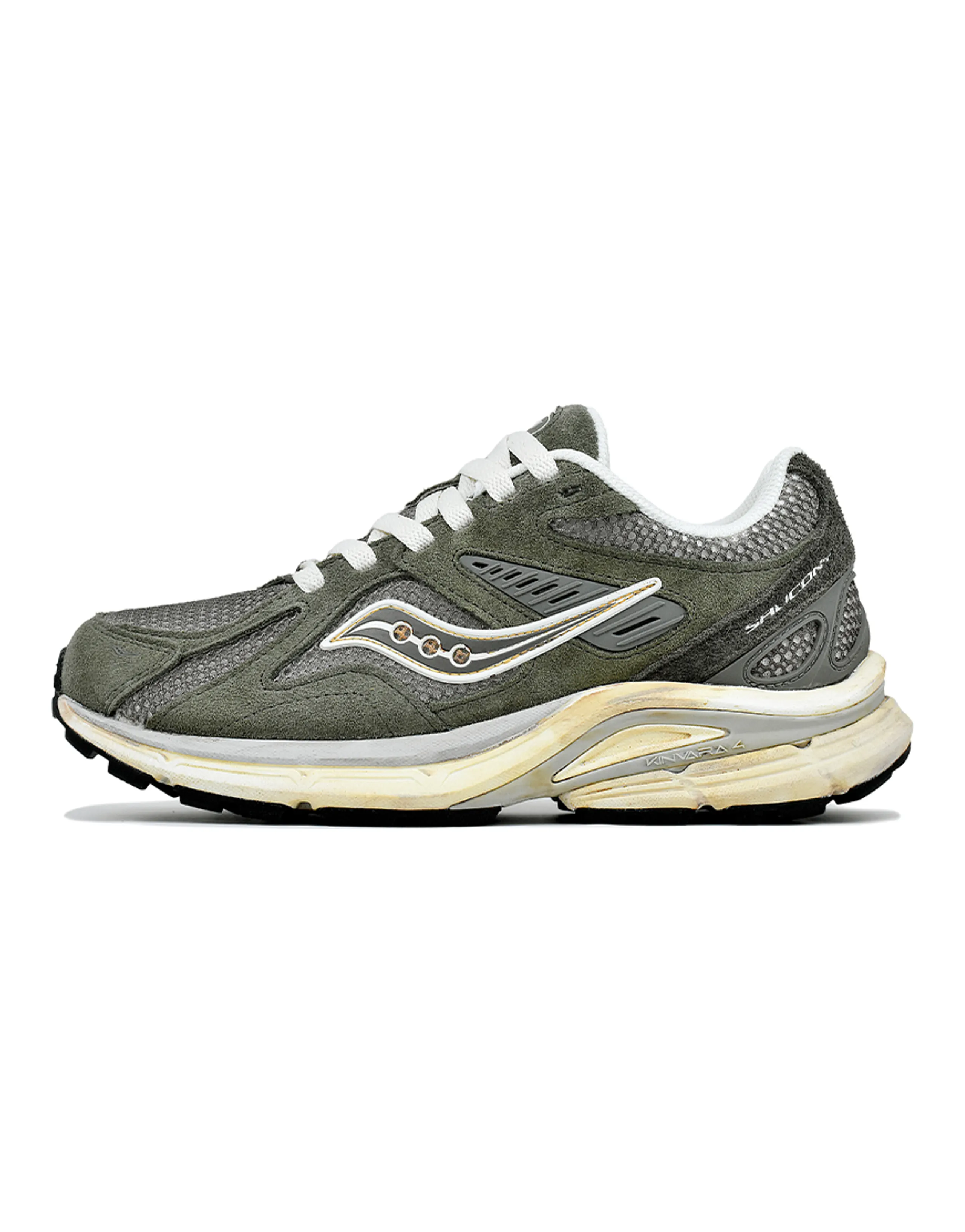 Saucony Kinvara 4 'Olive Years' Retro Low-Cut Running Shoes Unisex Green