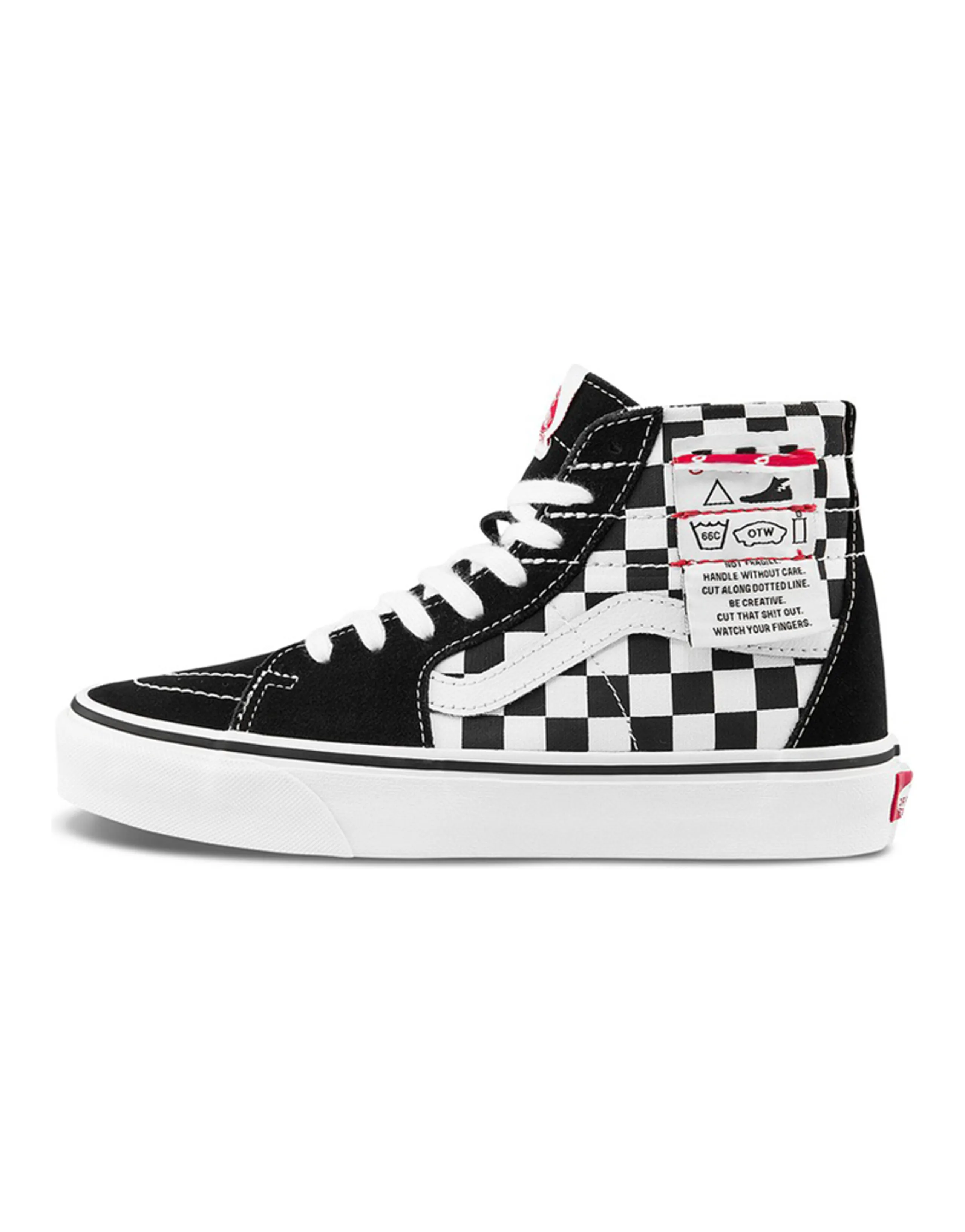 Vans SK8 HI Checkered 'Black White'
