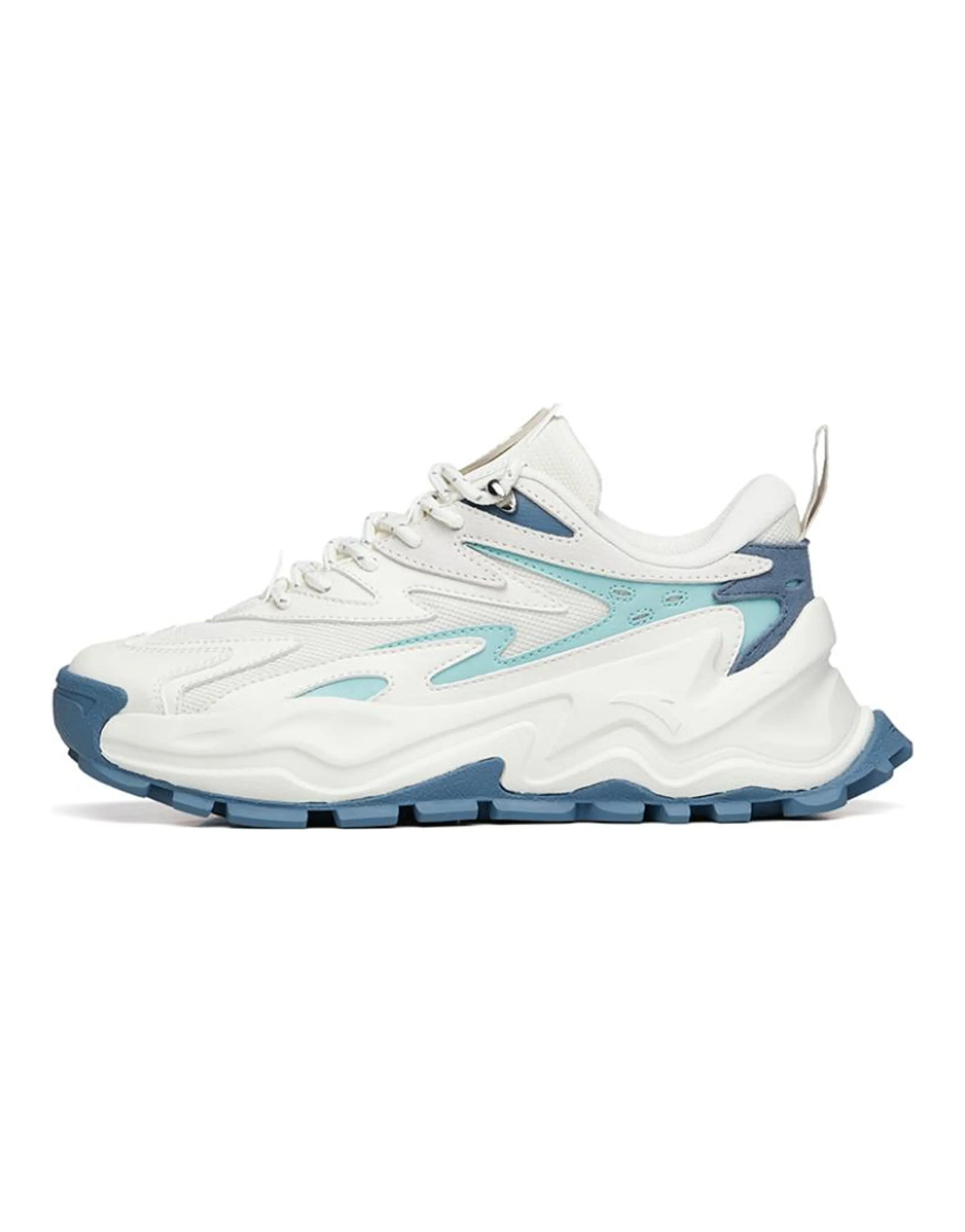 ANTA Hot Chunky Sneakers Women's Low-Top White Blue