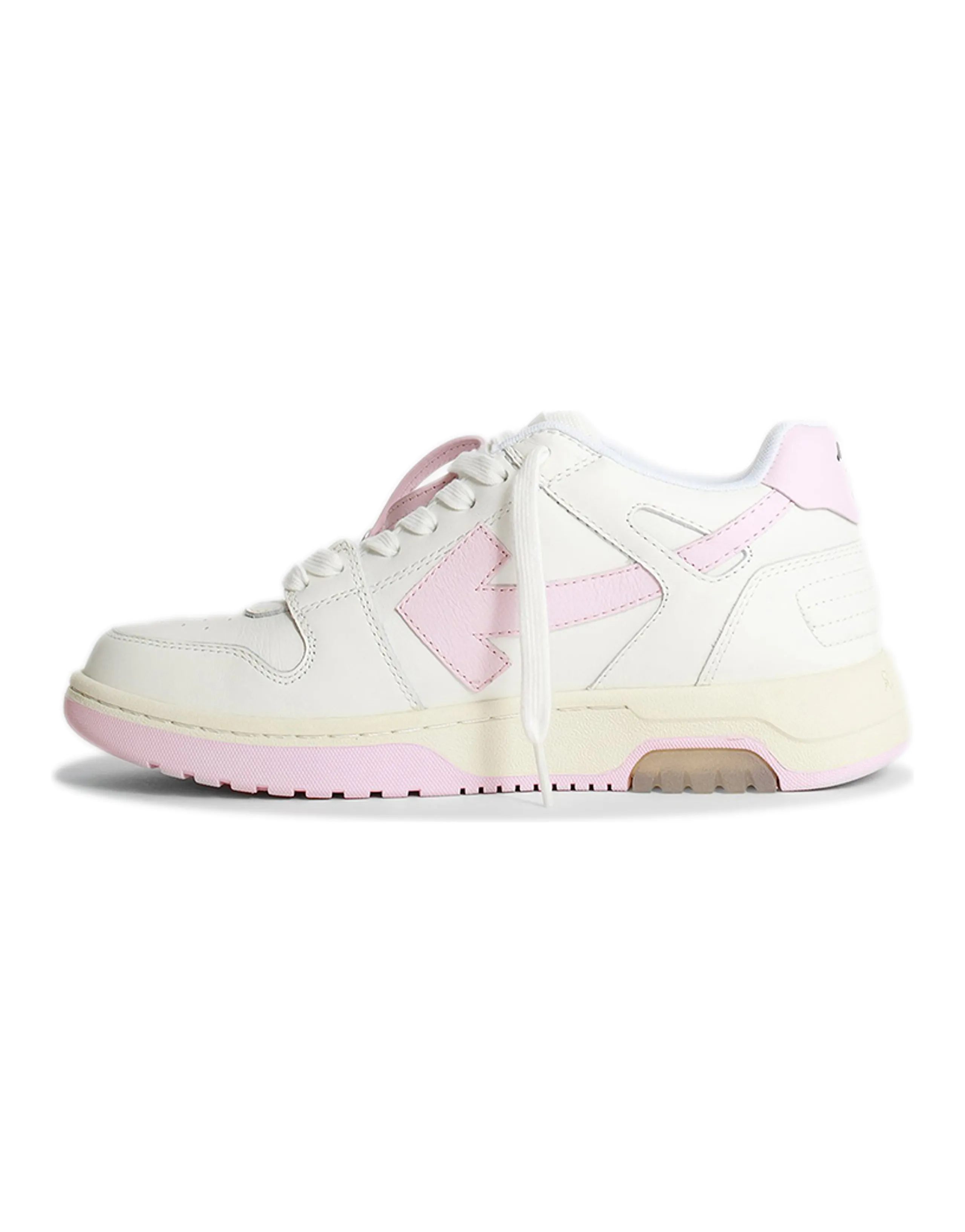 OFF WHITE Out Of Office Ooo Low Tops White Light Pink Women's