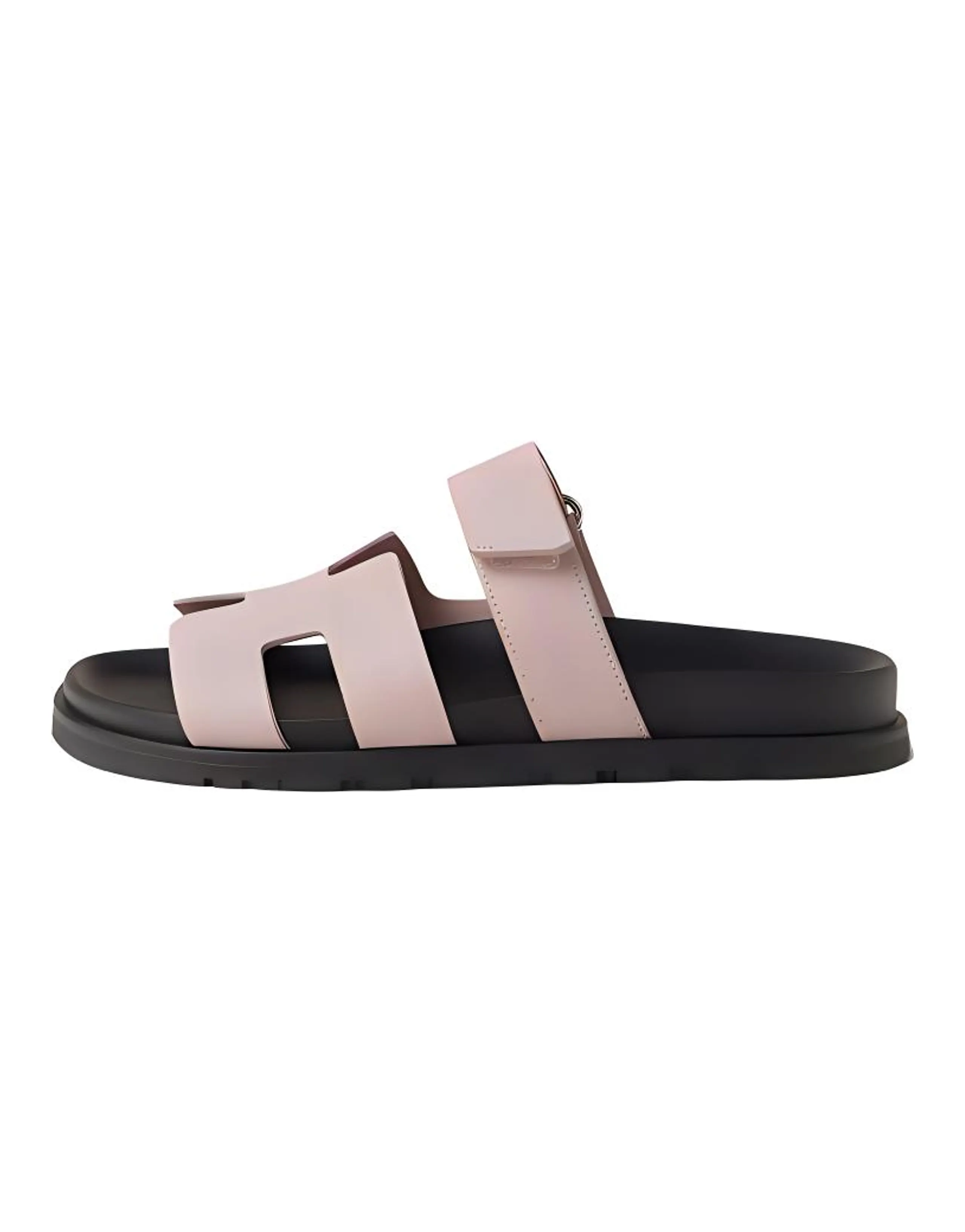 HERMES Chypre Slide Slippers Women's Pink