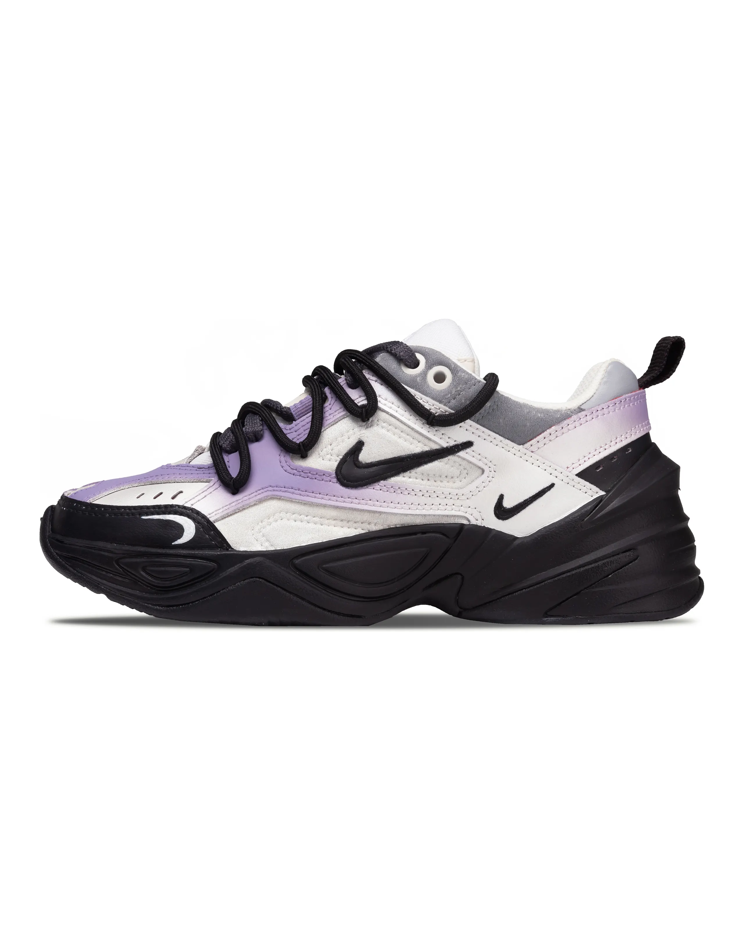 Customized Nike M2K Tekno 'Starry Night' Sweet Style Simple Versatile Retro Classic Personality Trendy Low-Top Dad Shoes Women's Purple White