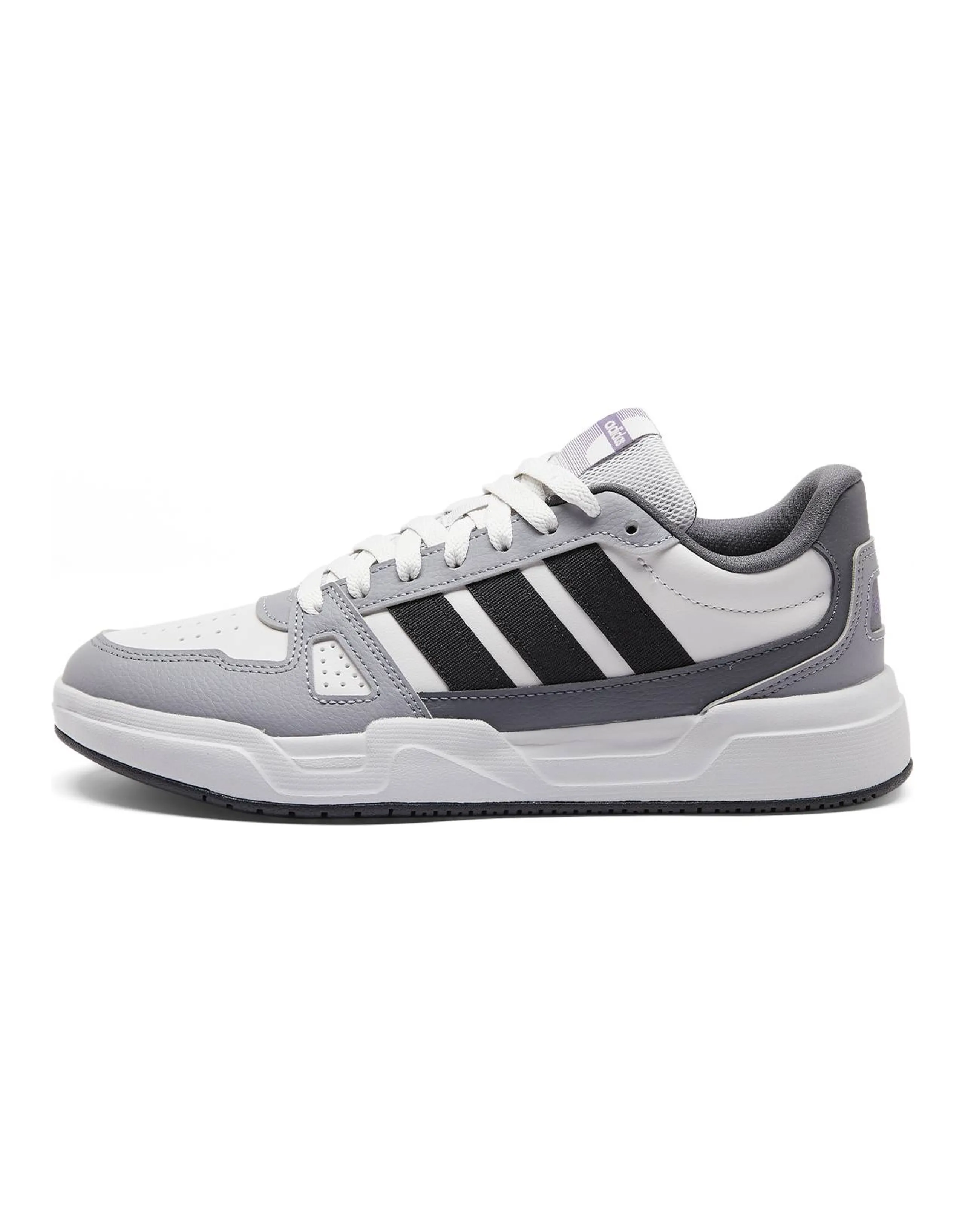 adidas LITE BALLER Synthetic Leather Comfortable Fashion Durable Low-Top Sneakers Unisex Grey White Black
