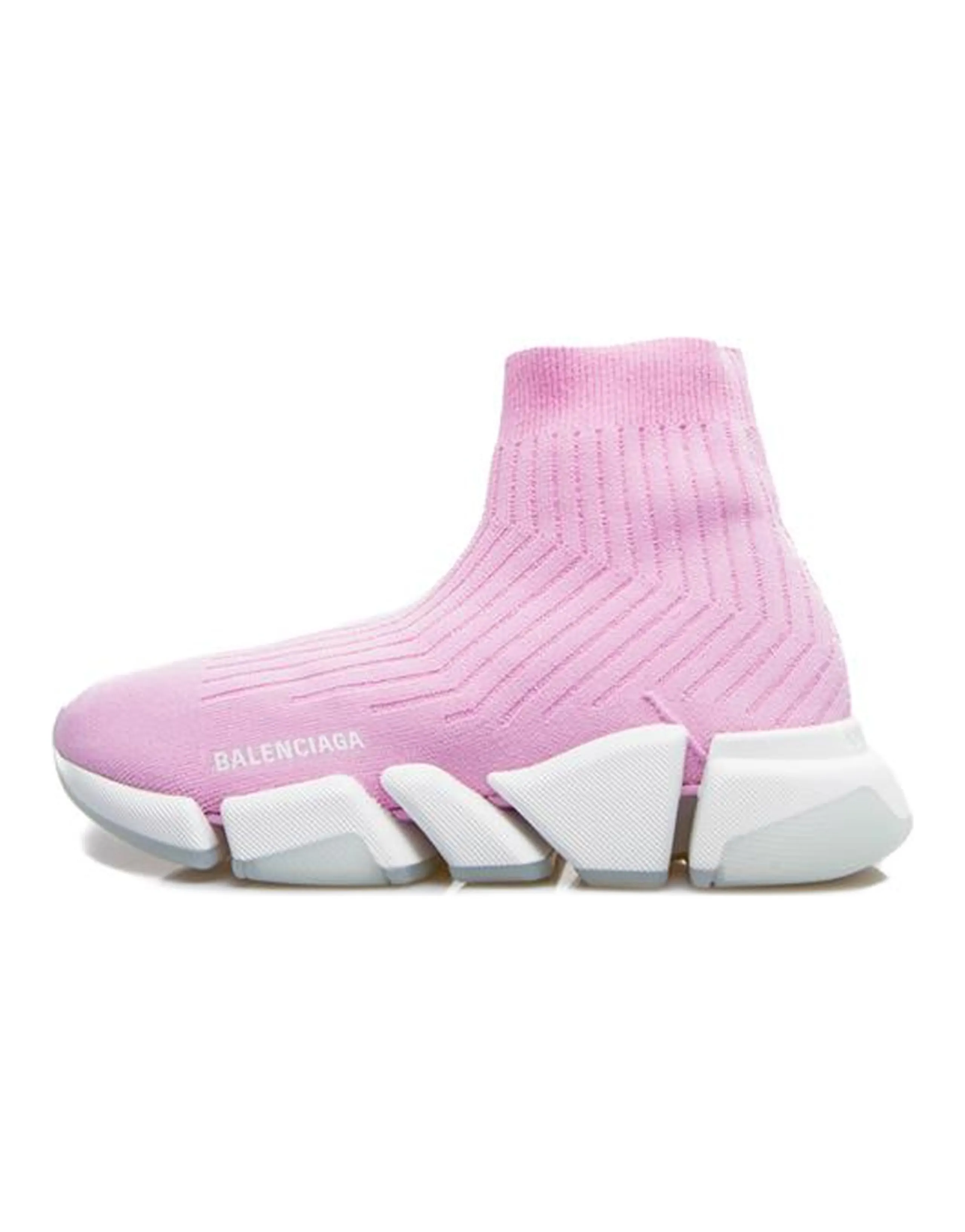 Balenciaga Speed 2.0 Trainers 'Rib Knit Pale Pink' Women's