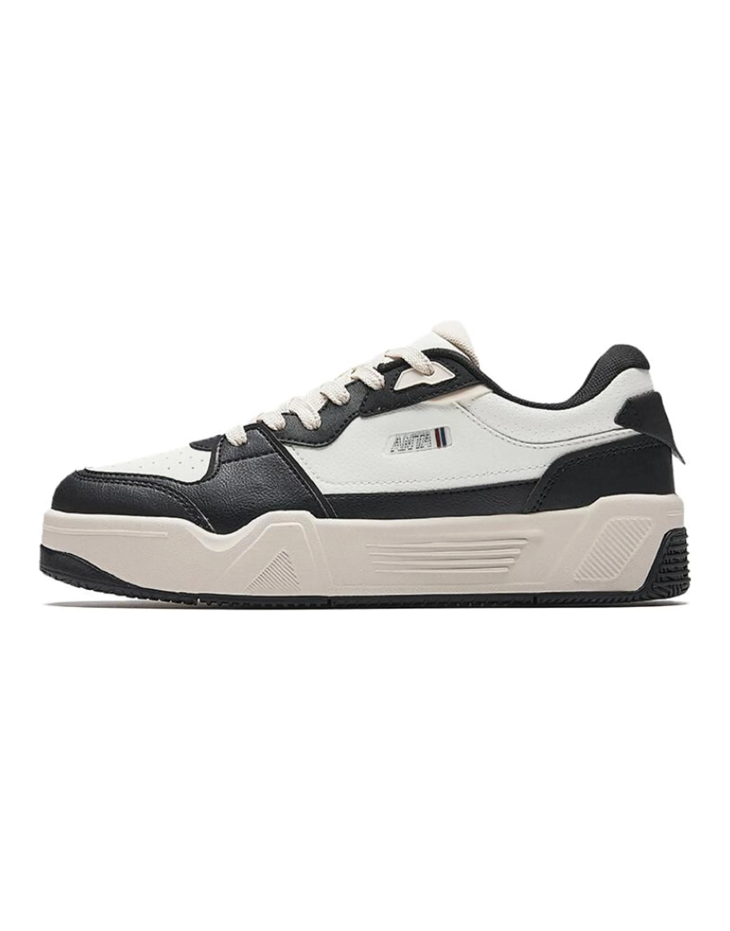 Anta C37 Series Comfortable Versatile Casual Classic Anti-Slip Wear-Resistant Balanced Low-Top Sneakers Women's Black White