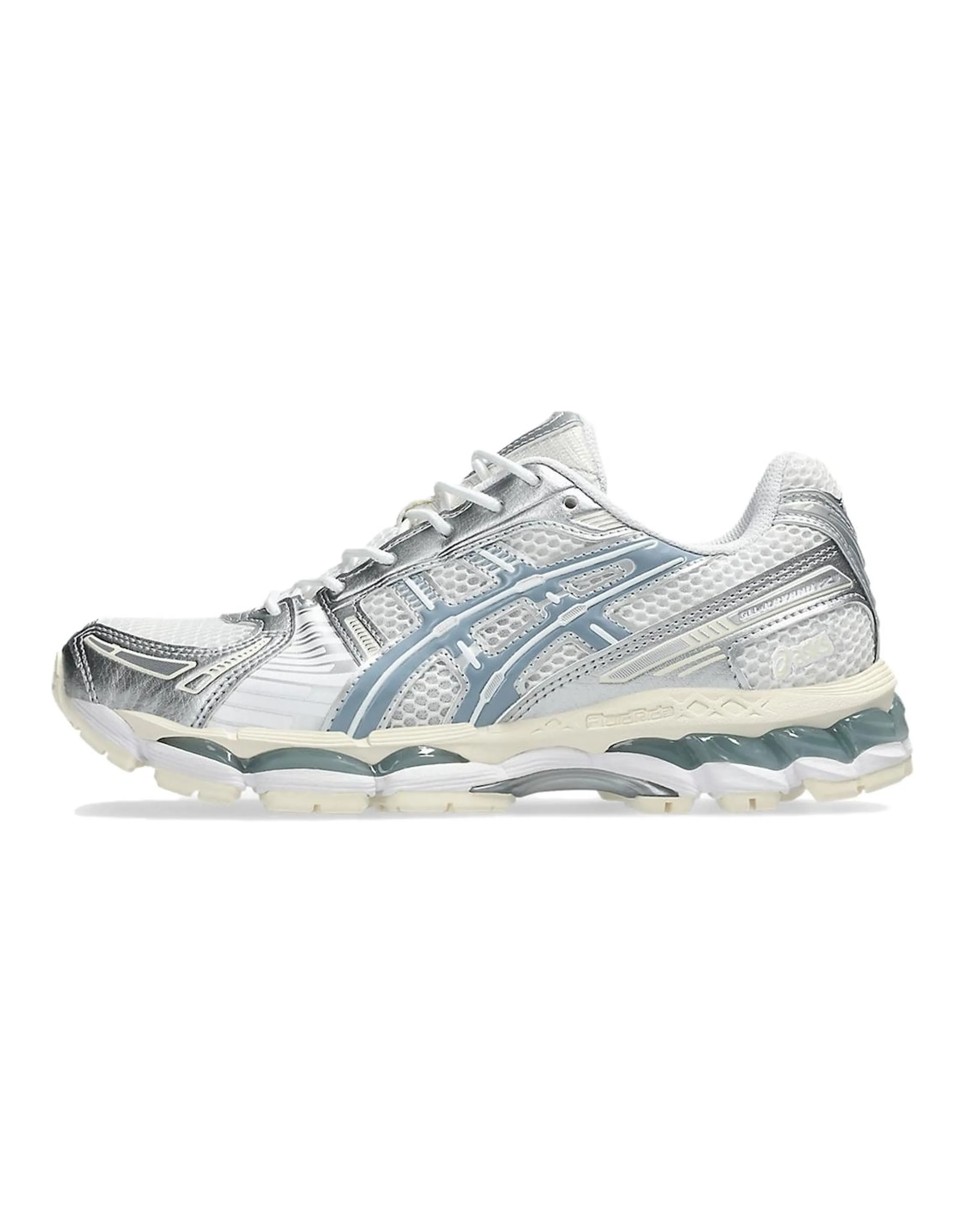 ASICS GEL-Kayano 12.1 Deconstruction Kith Alternative Wear-Resistant Low-Top Casual Urban Commuter Running Shoes Unisex Silver Blue