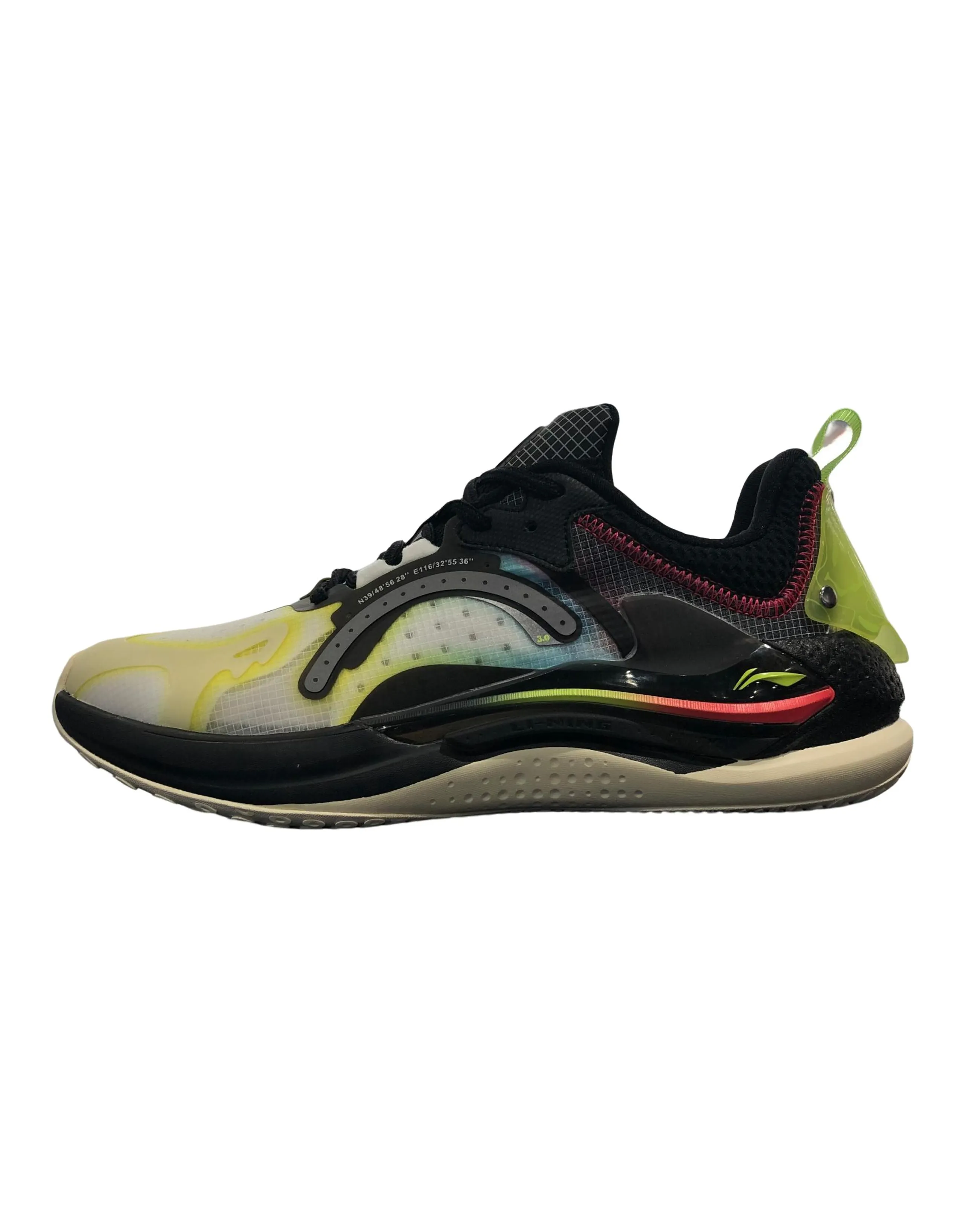 LiNing Spark 3 Cushioning Anti-Slip And Wear-Resistant Low-Top Casual Shoes Men's Black