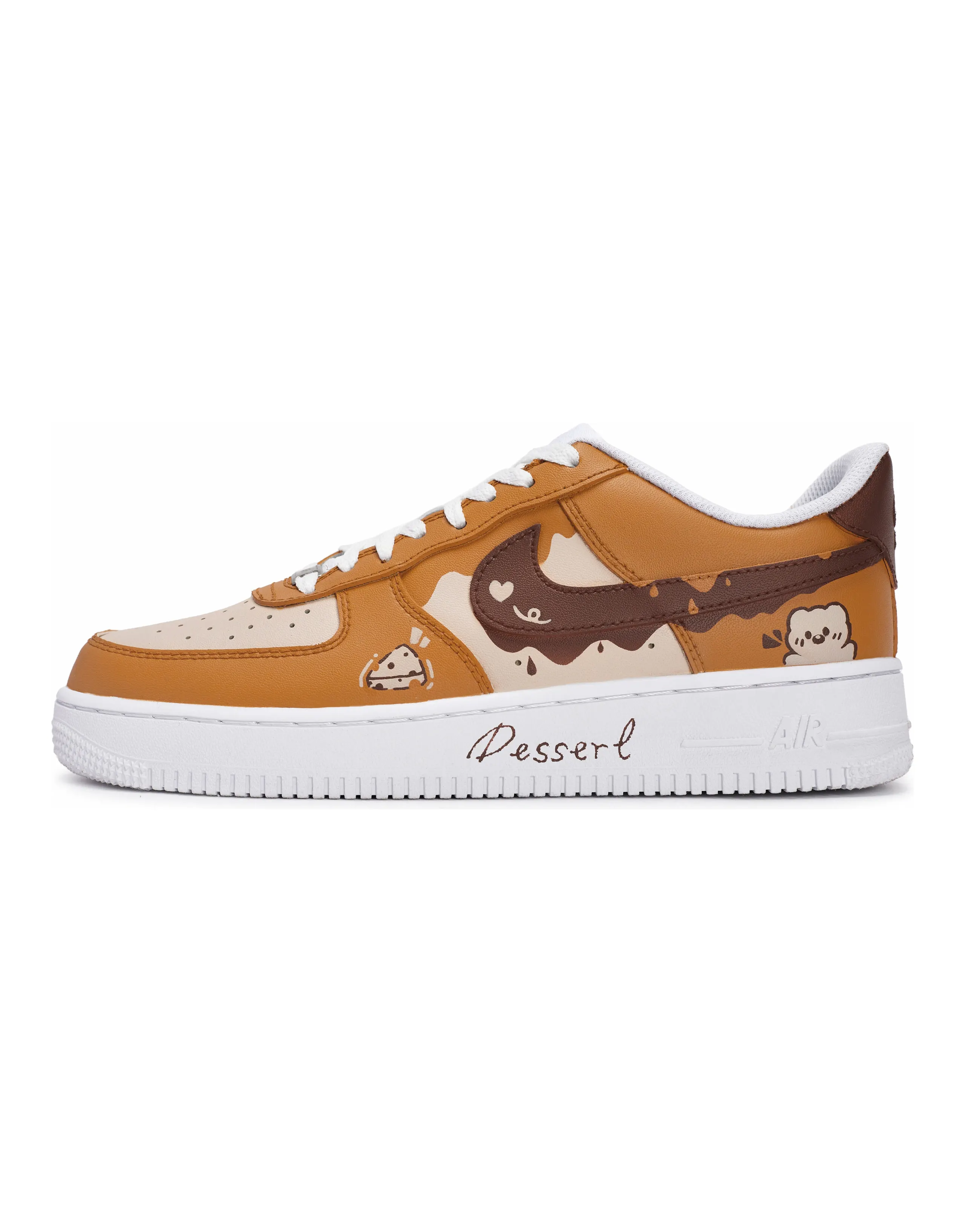 Nike Air Force 1 Skateboard Shoes Unisex Low-Top Coffee/Brown