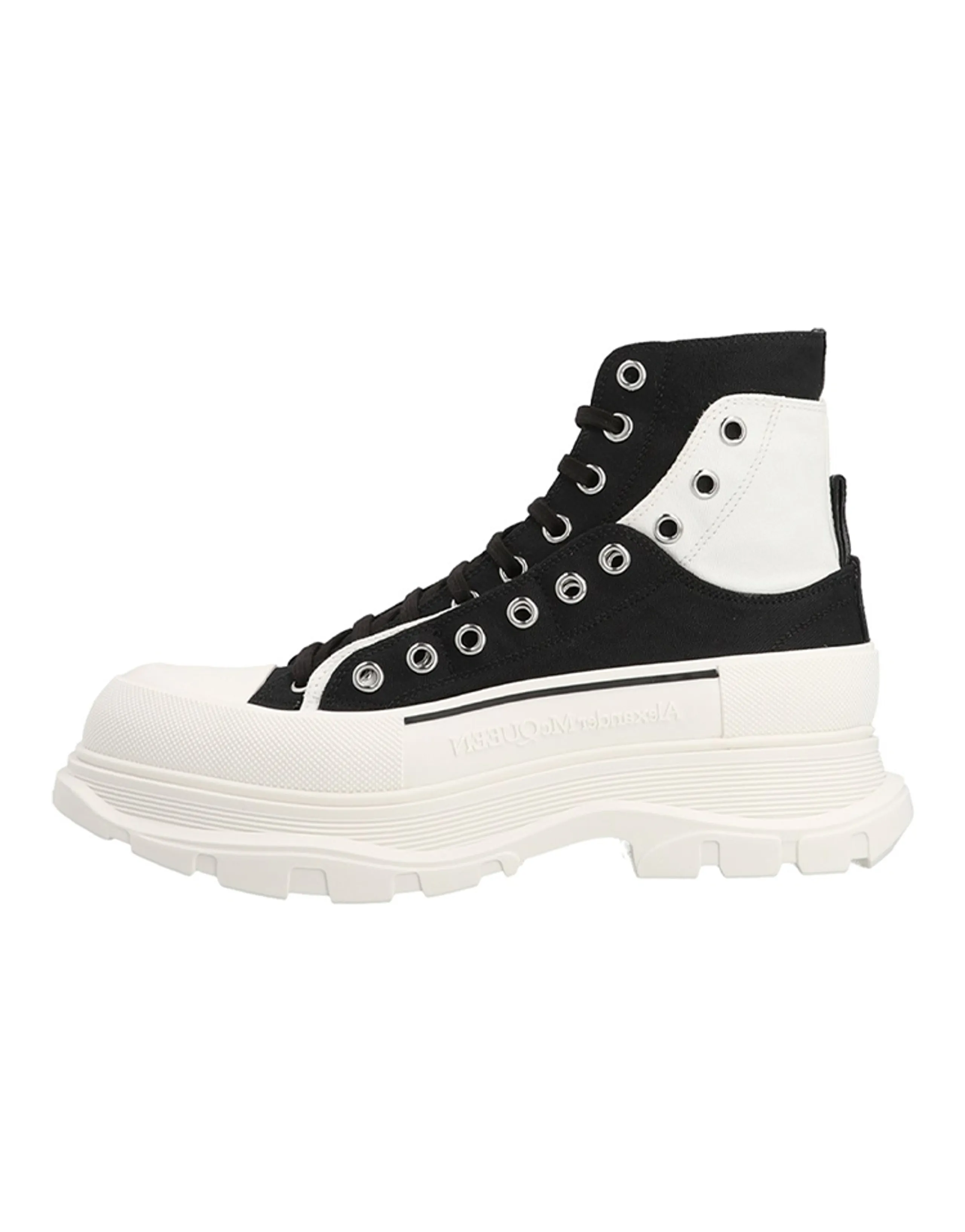 Alexander McQueen Tread Slick Boots 'Black White'