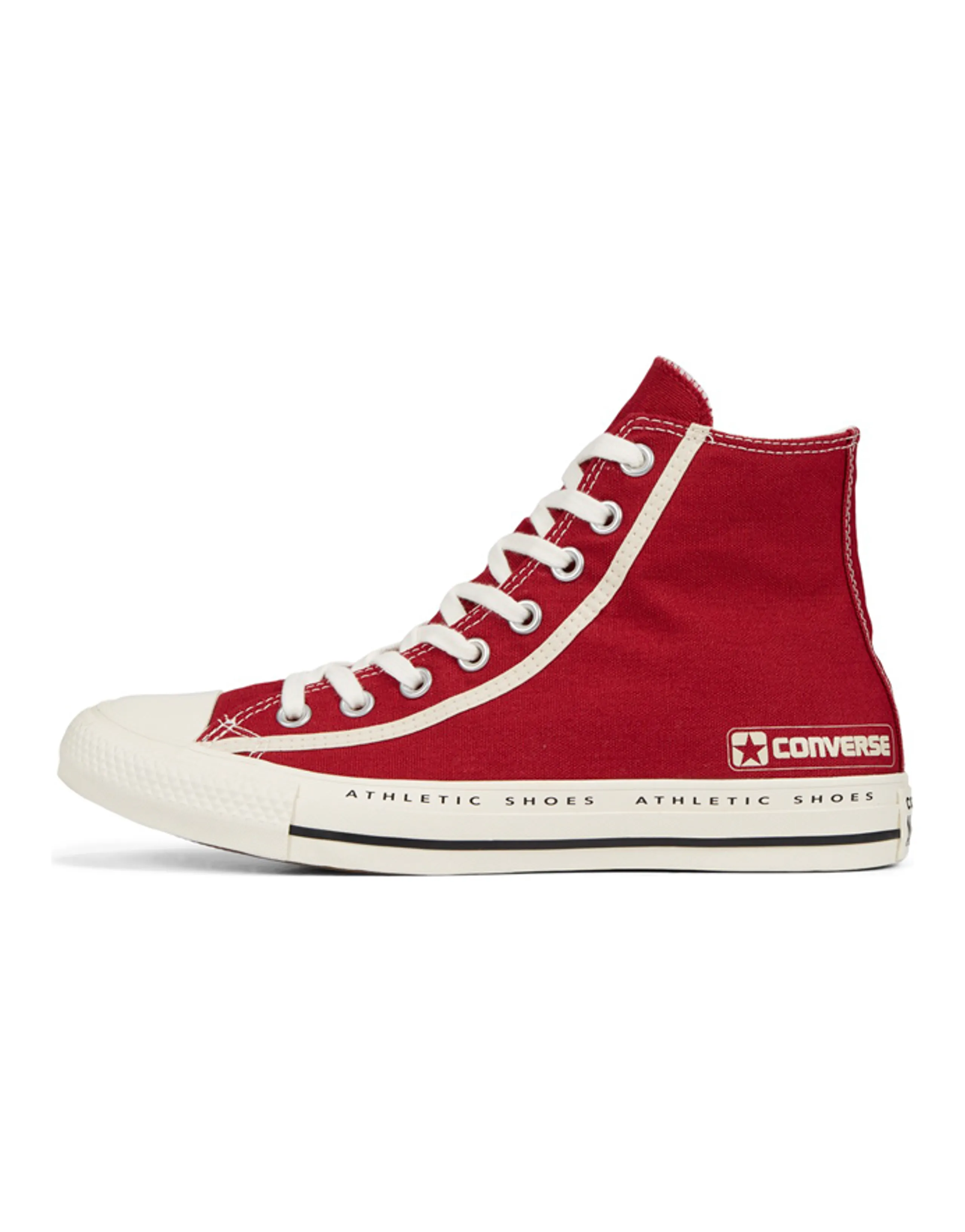 Converse Chuck Taylor All Star Bold Branding High Top 'Red White'
