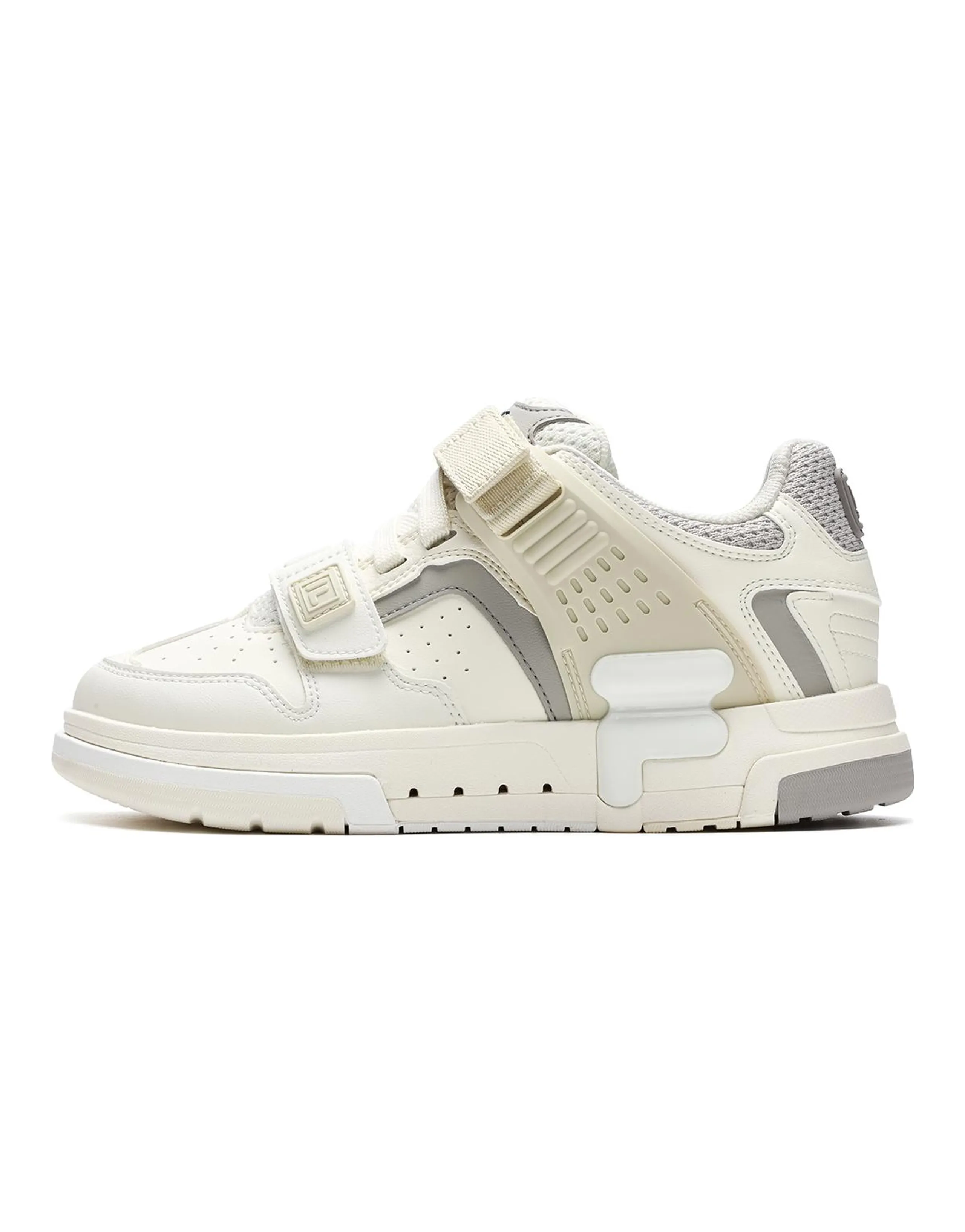FILA DOPPIO Skateboard Shoes Women's Low-Top Ecru
