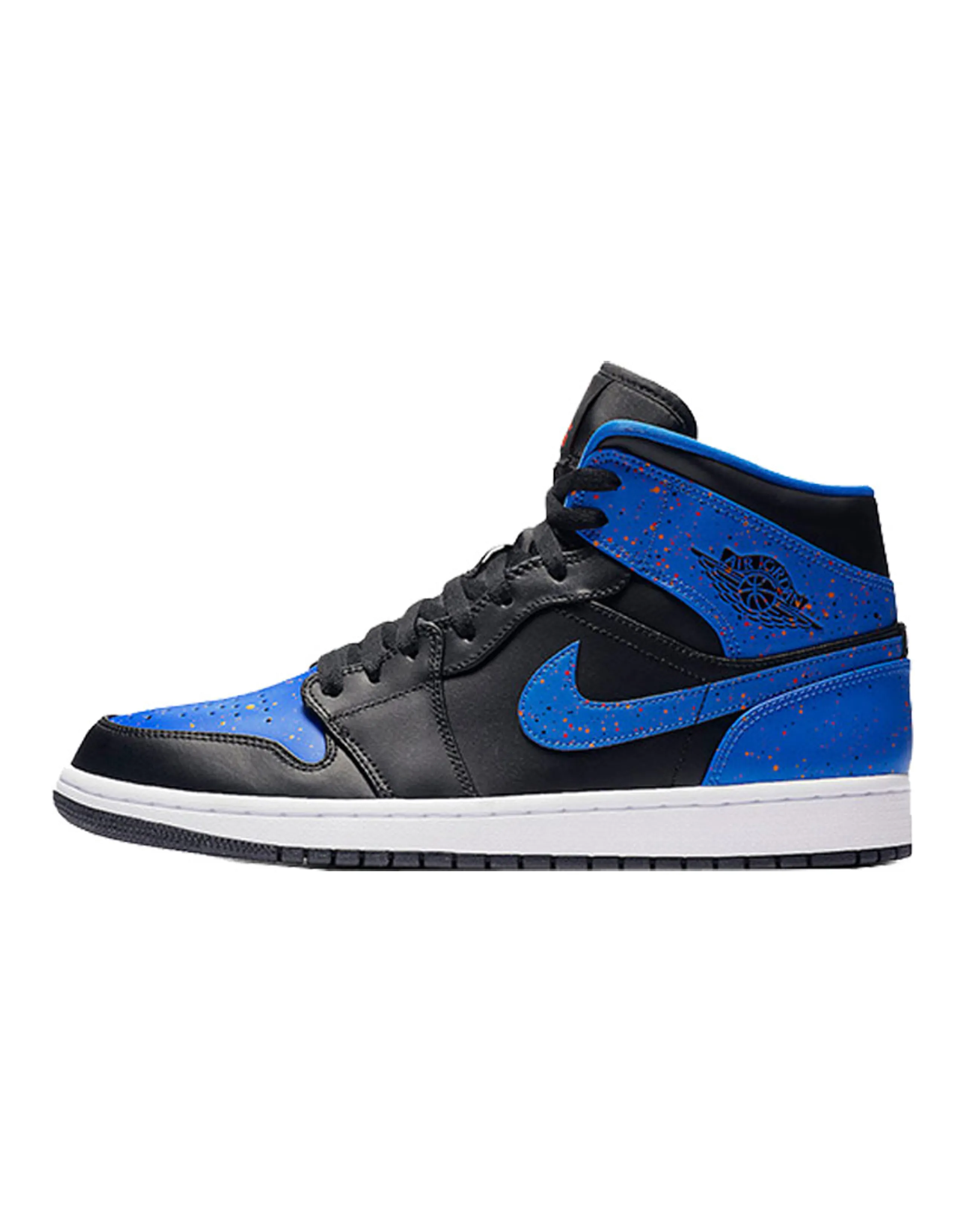 JORDAN 1 Mid Royal Paint Splatter