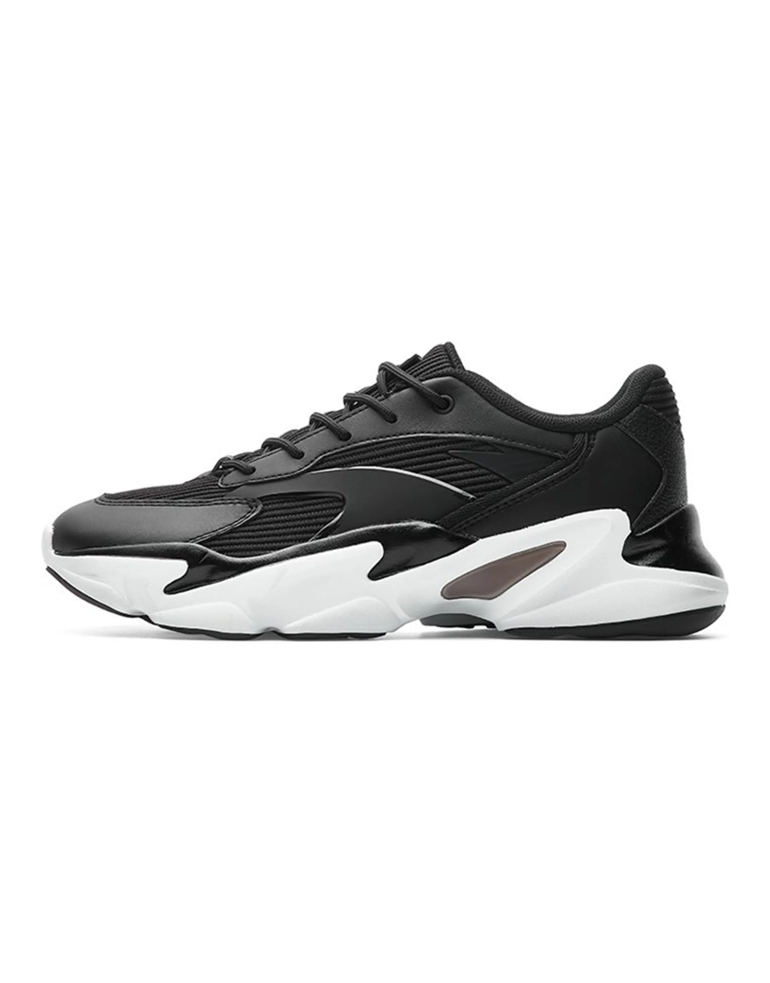 ANTA Chunky Sneakers Women's Low-Top Black White