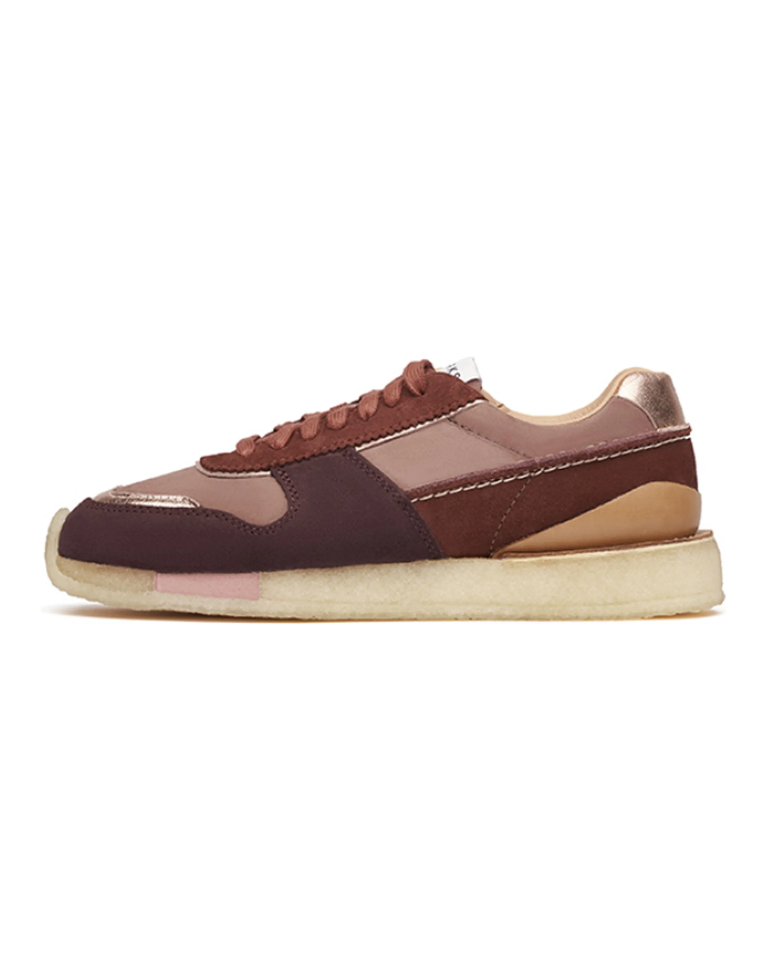 Clarks Abrasion-Resistant Low-Top Sports Casual Shoes Women's Rose