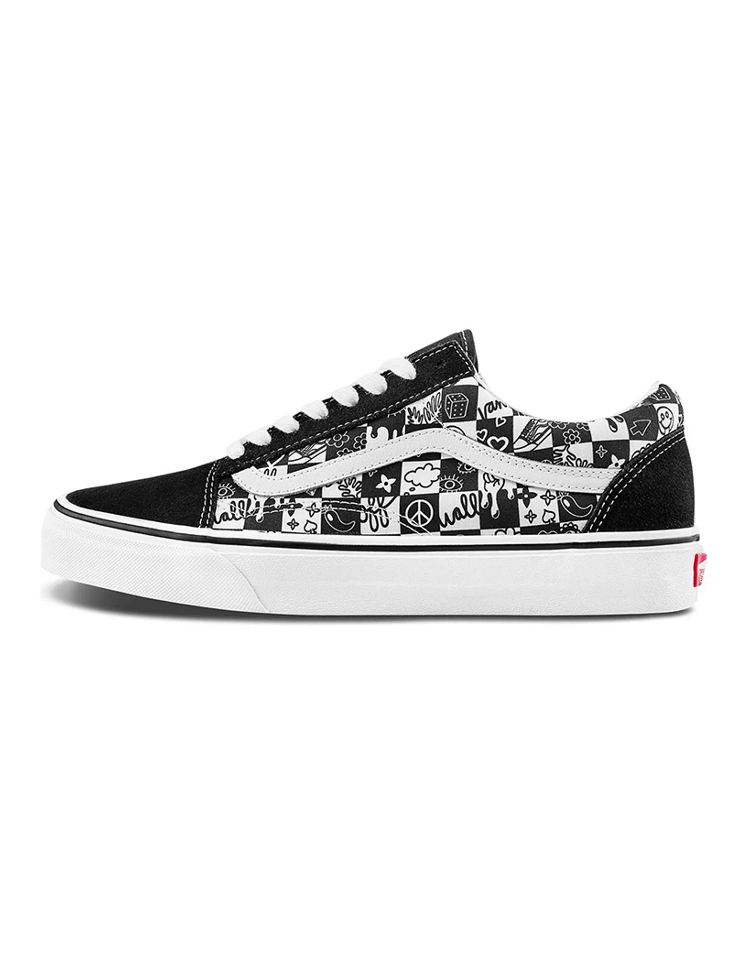 Old Skool Vans 'Doodle Checkerboard'