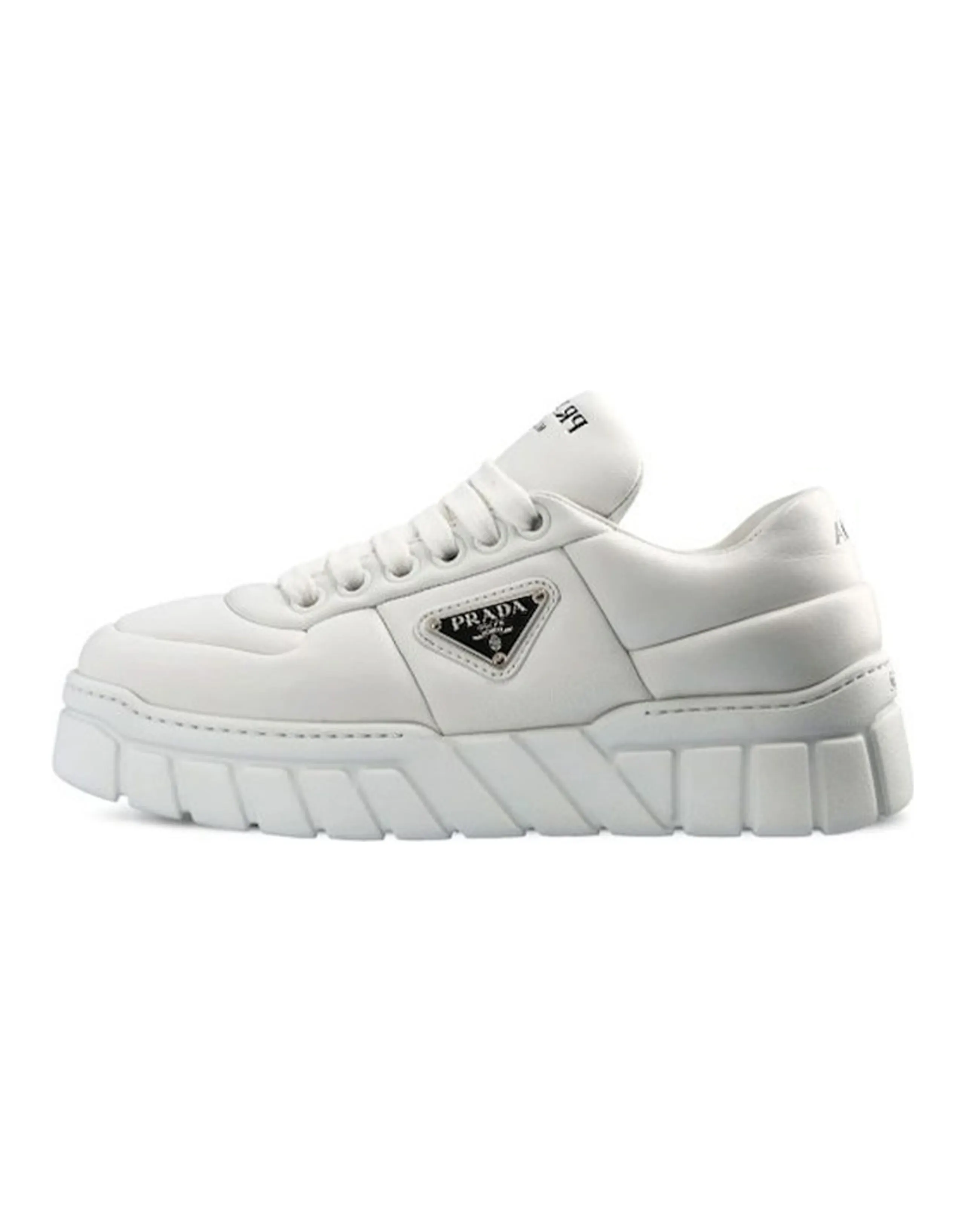 PRADA Padded Nappa Leather Sneakers 'White' Women's