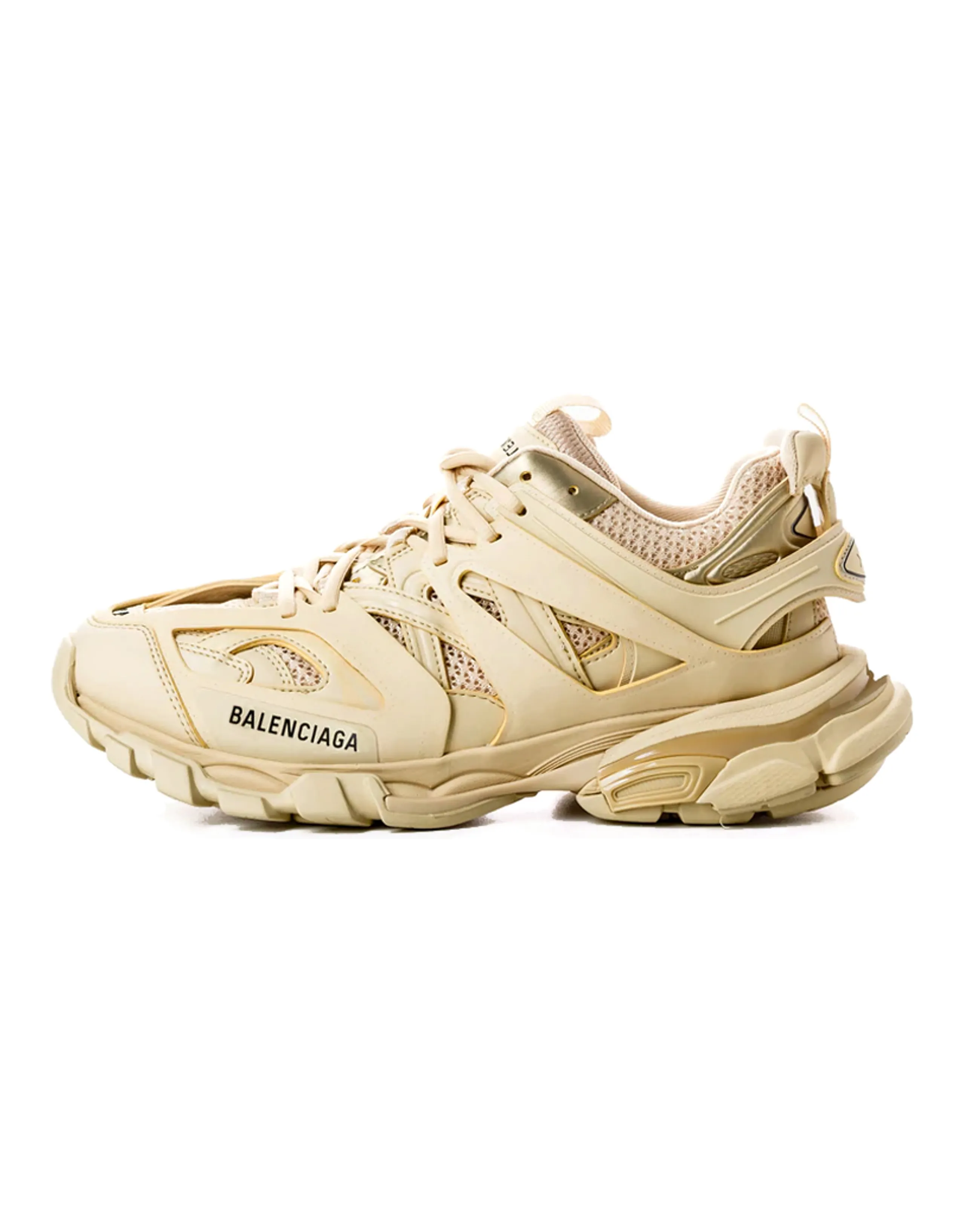 Balenciaga Track Beige Metallic Gold