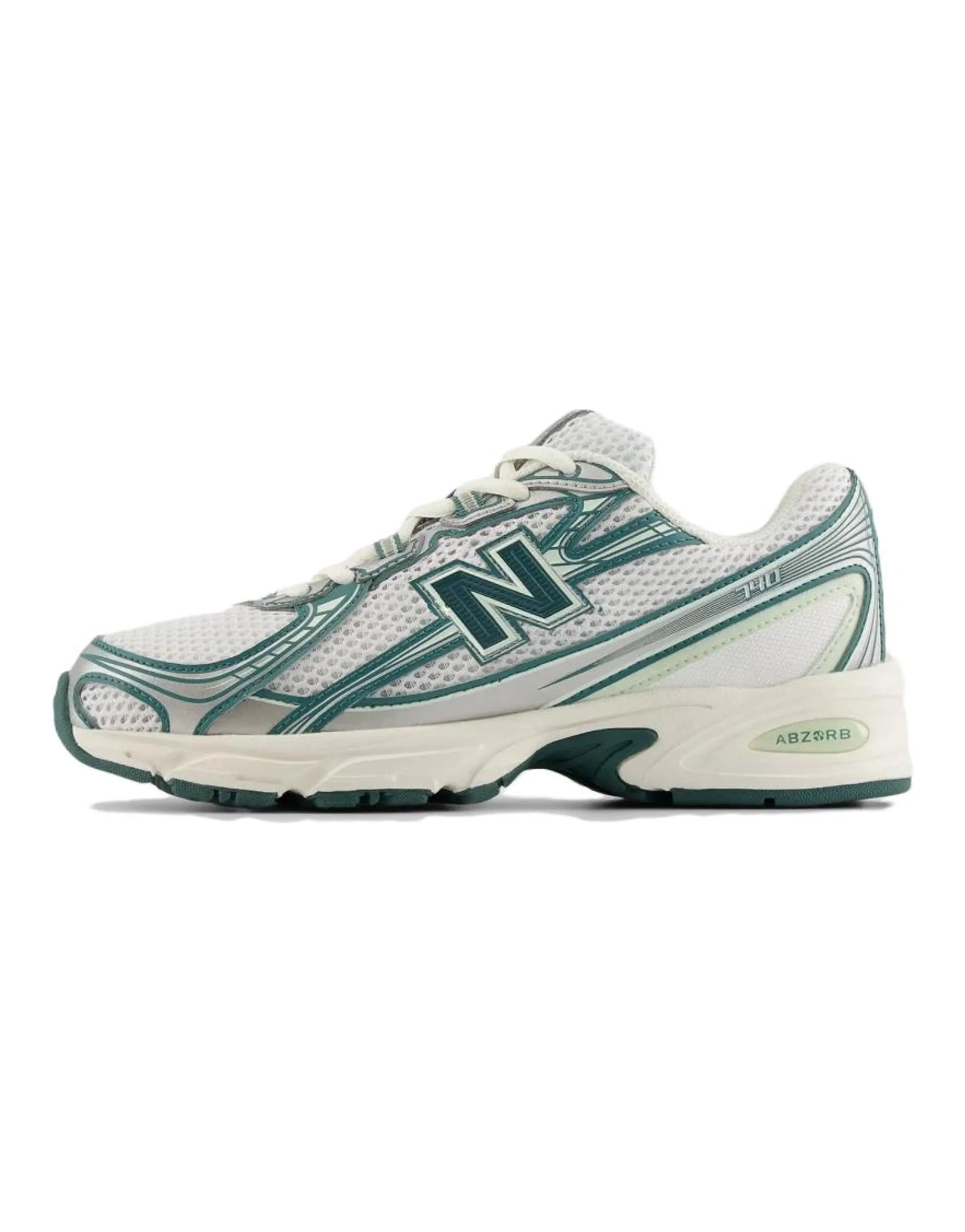 New Balance NB 740 GR2 White/Green Running Shoes Unisex White/Green