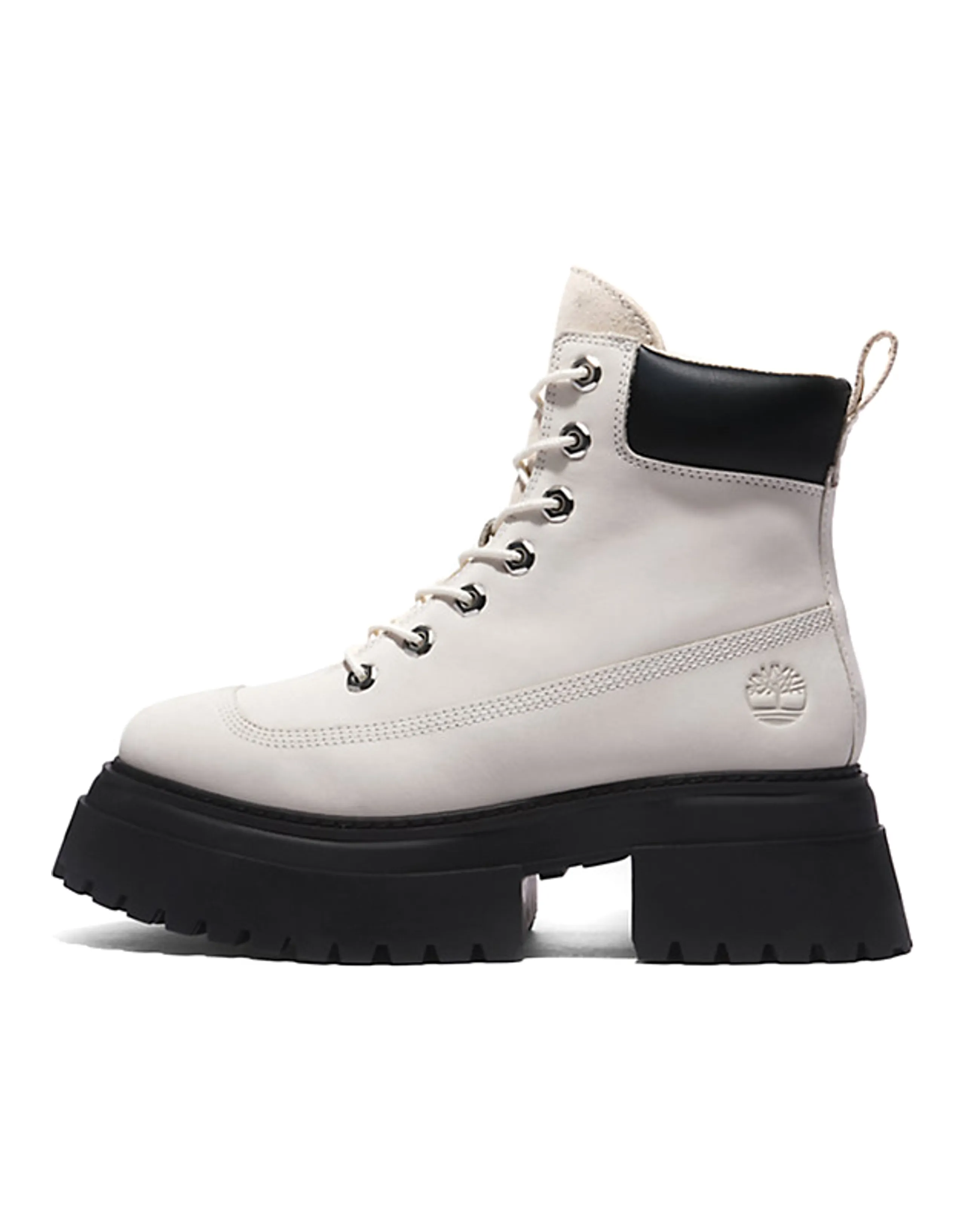 Timberland Addis Ababa Sky 6 Inch Lace-Up Short Outdoor Boots Women's White Black