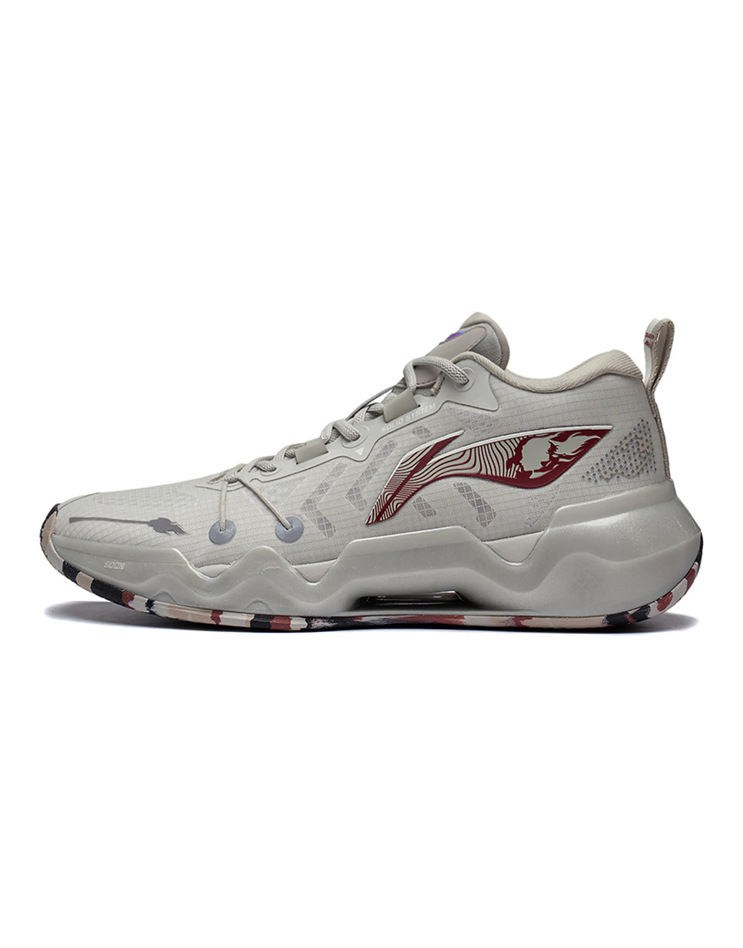 LINING Liren 2 Low Basketball Shoes Men Mid-Top Yellow Gray