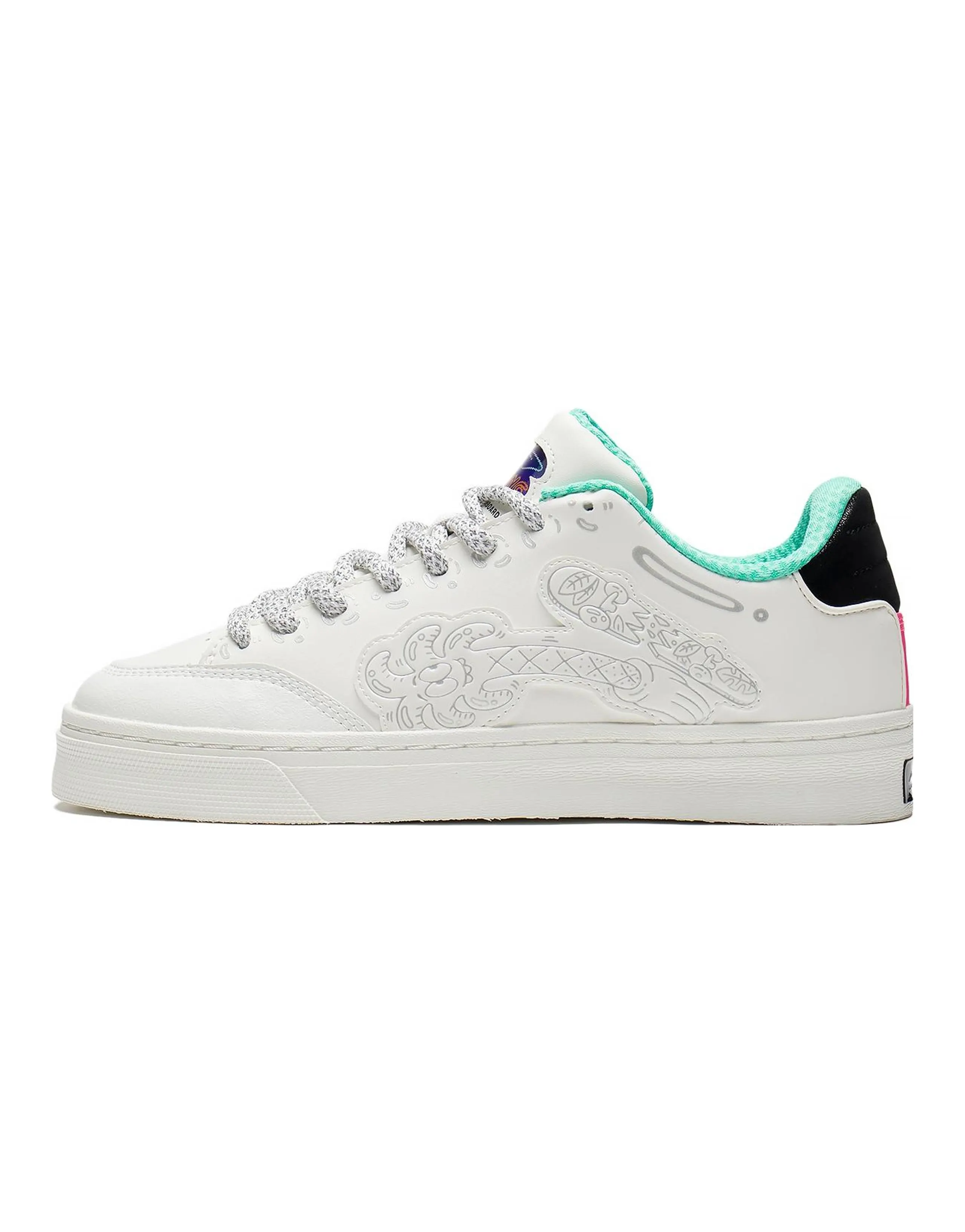 Steven Harrington X LiNing Skateboard Shoes Men Low-Top Snow White