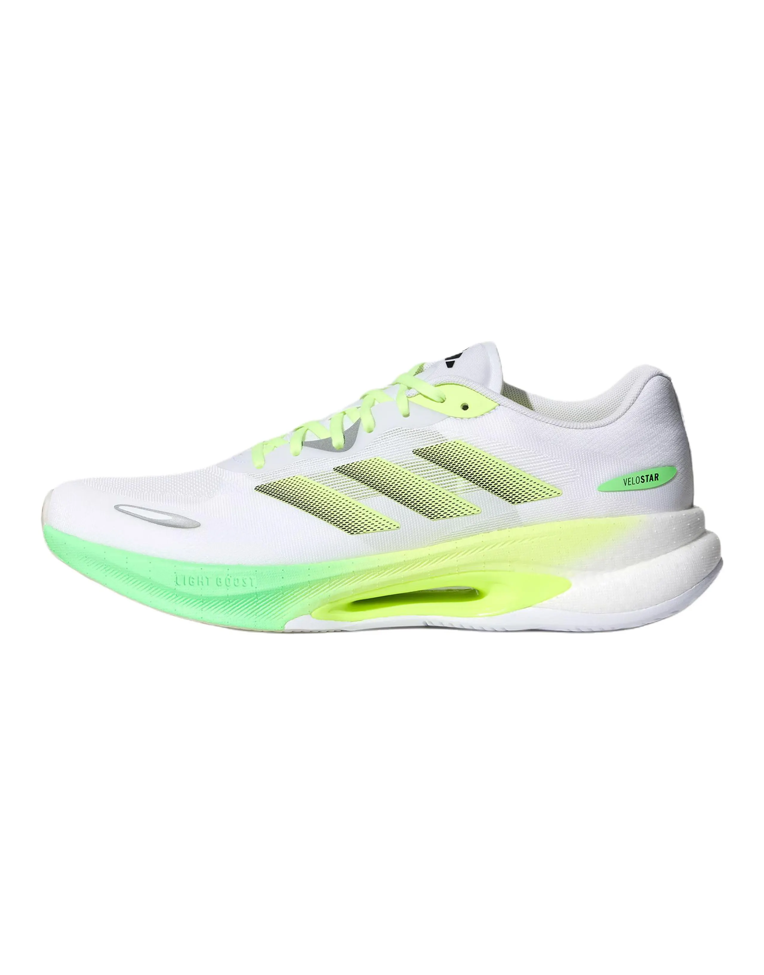 adidas VELOSTAR Fit Comfortable Slip-Resistant Wear-Resistant Responsive Running Shoes Unisex White Green