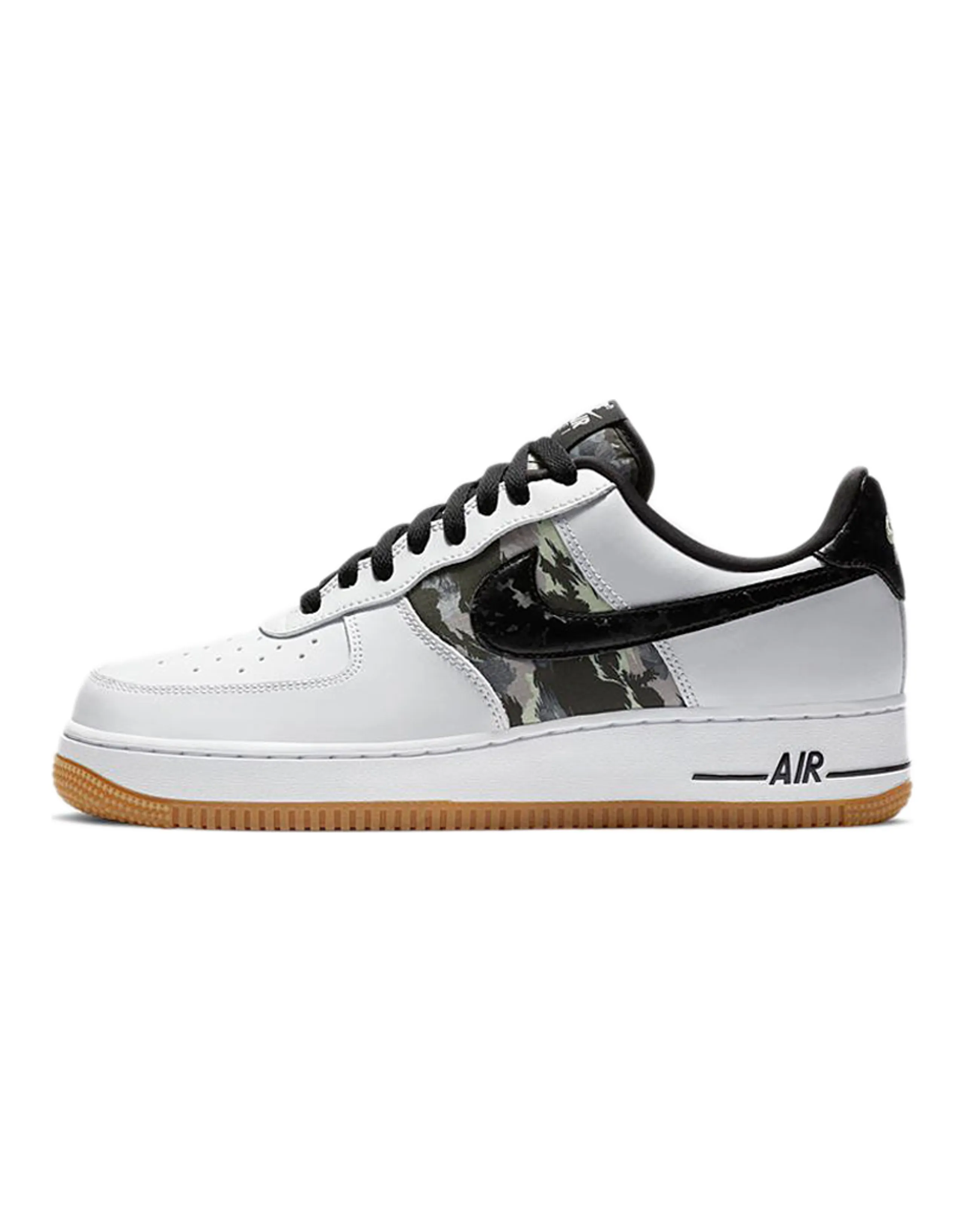 Nike Air Force 1 Low White Ripstop Camo Black Gum