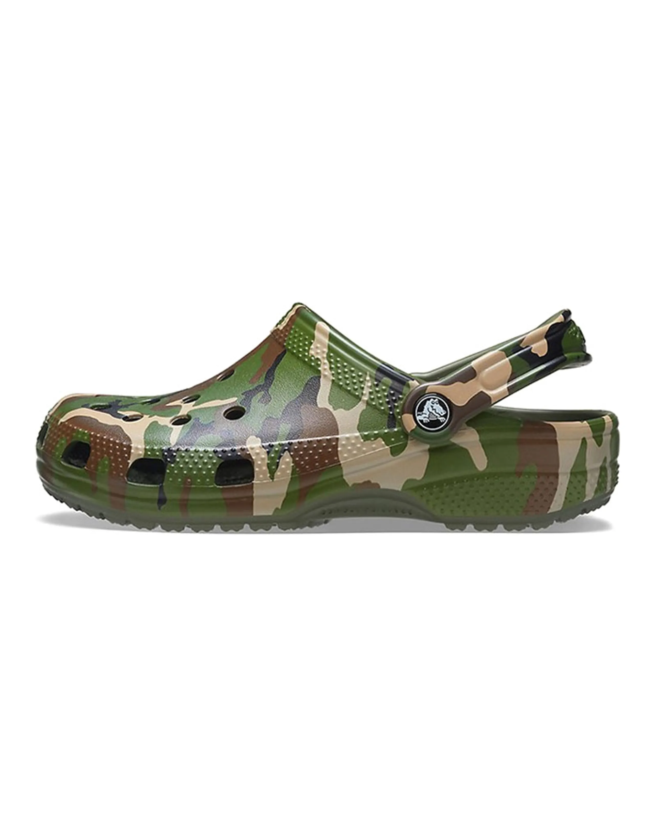 Crocs Beach Army Green Camouflage Sandals